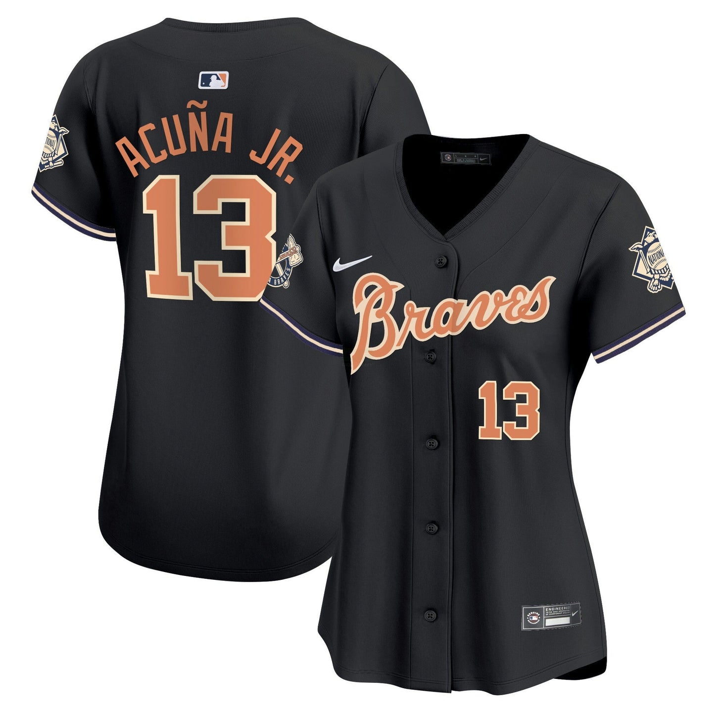 Camisa MLB Women’s Atlanta Peaches n’ Creme Vapor Premier Limited Jersey