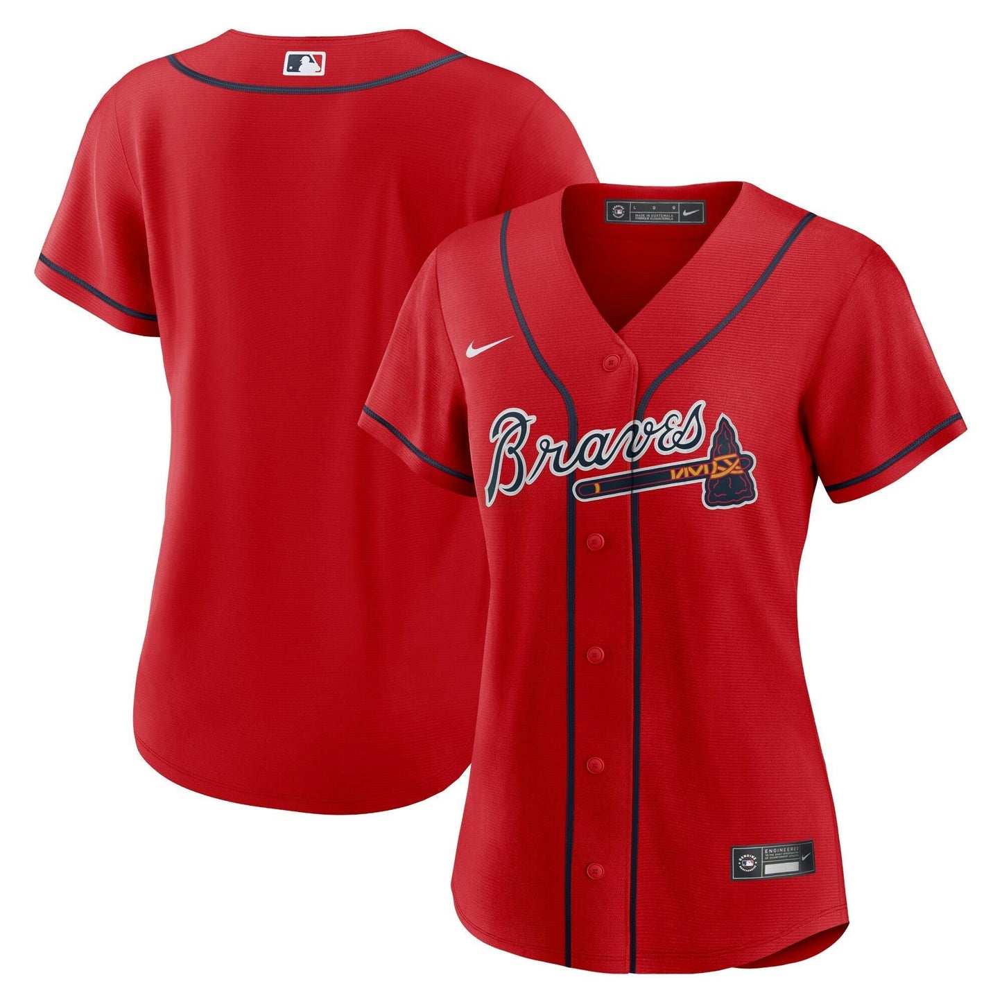 Camisa MLB Women’s Atlanta Red Team Jersey - Vermelha