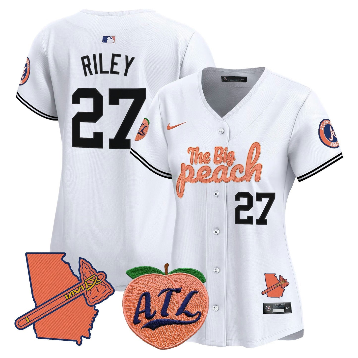 Camisa MLB Women’s Atlanta The Big Peach Vapor Premier Limited Jersey