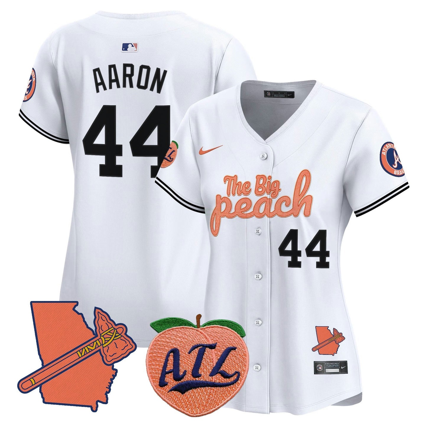 Camisa MLB Women’s Atlanta The Big Peach Vapor Premier Limited Jersey