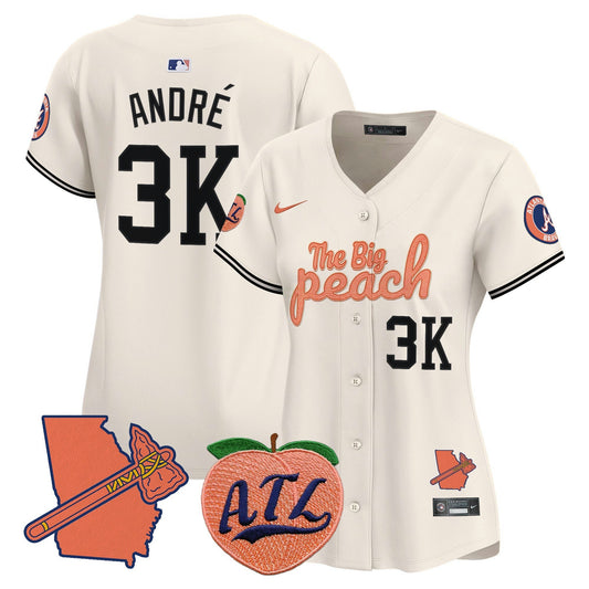 Camisa MLB Women’s Atlanta The Big Peach Vapor Premier Limited Jersey