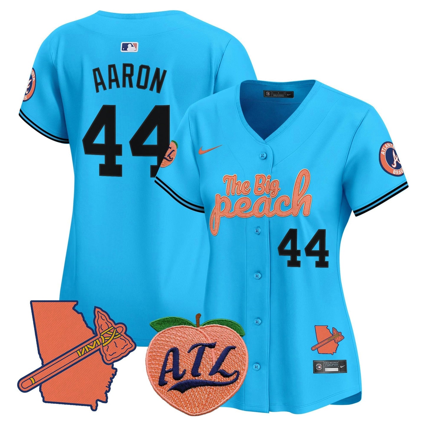 Camisa MLB Women’s Atlanta The Big Peach Vapor Premier Limited Jersey
