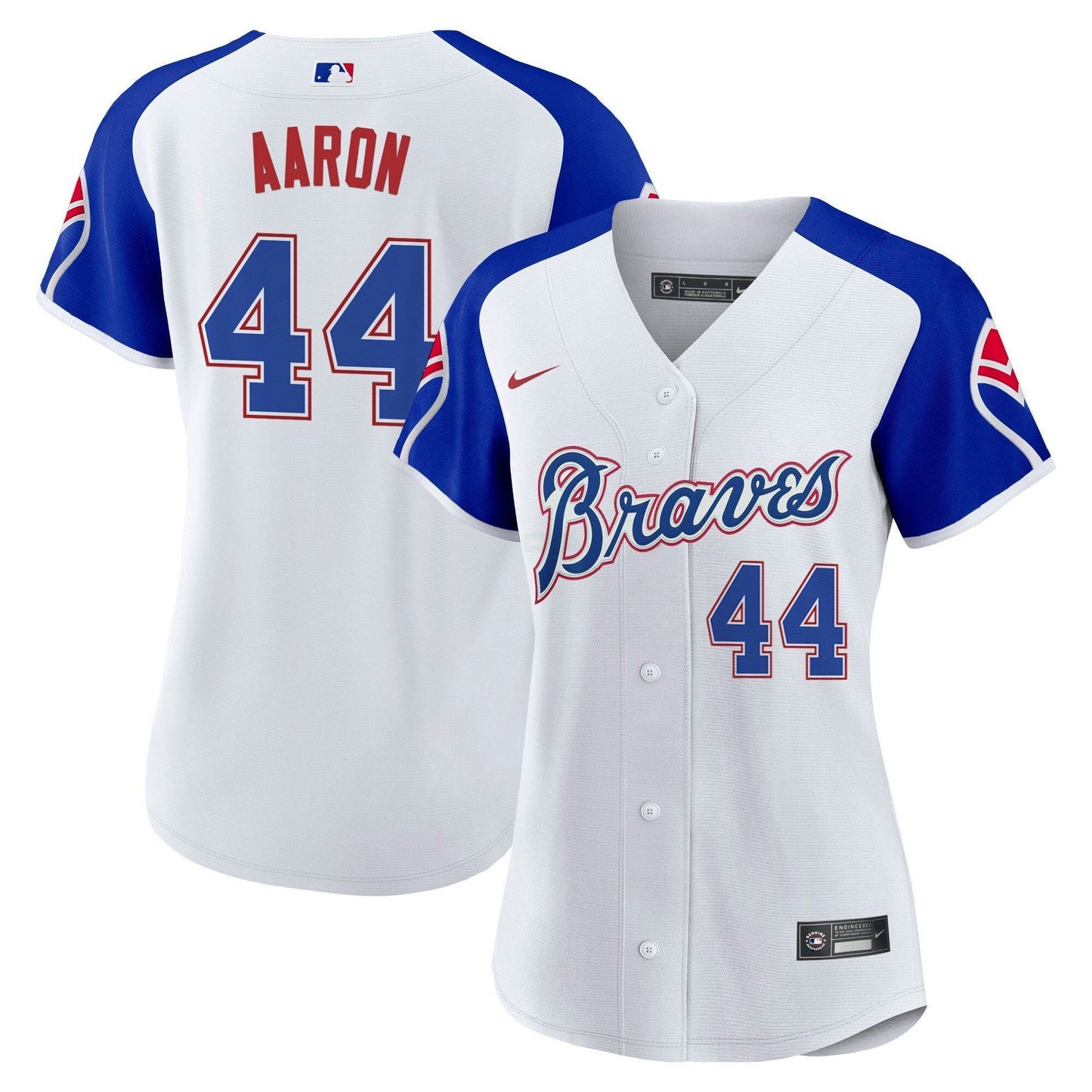 Camisa MLB Women’s Atlanta Throwback 1974 – 1982 Jersey - 1974