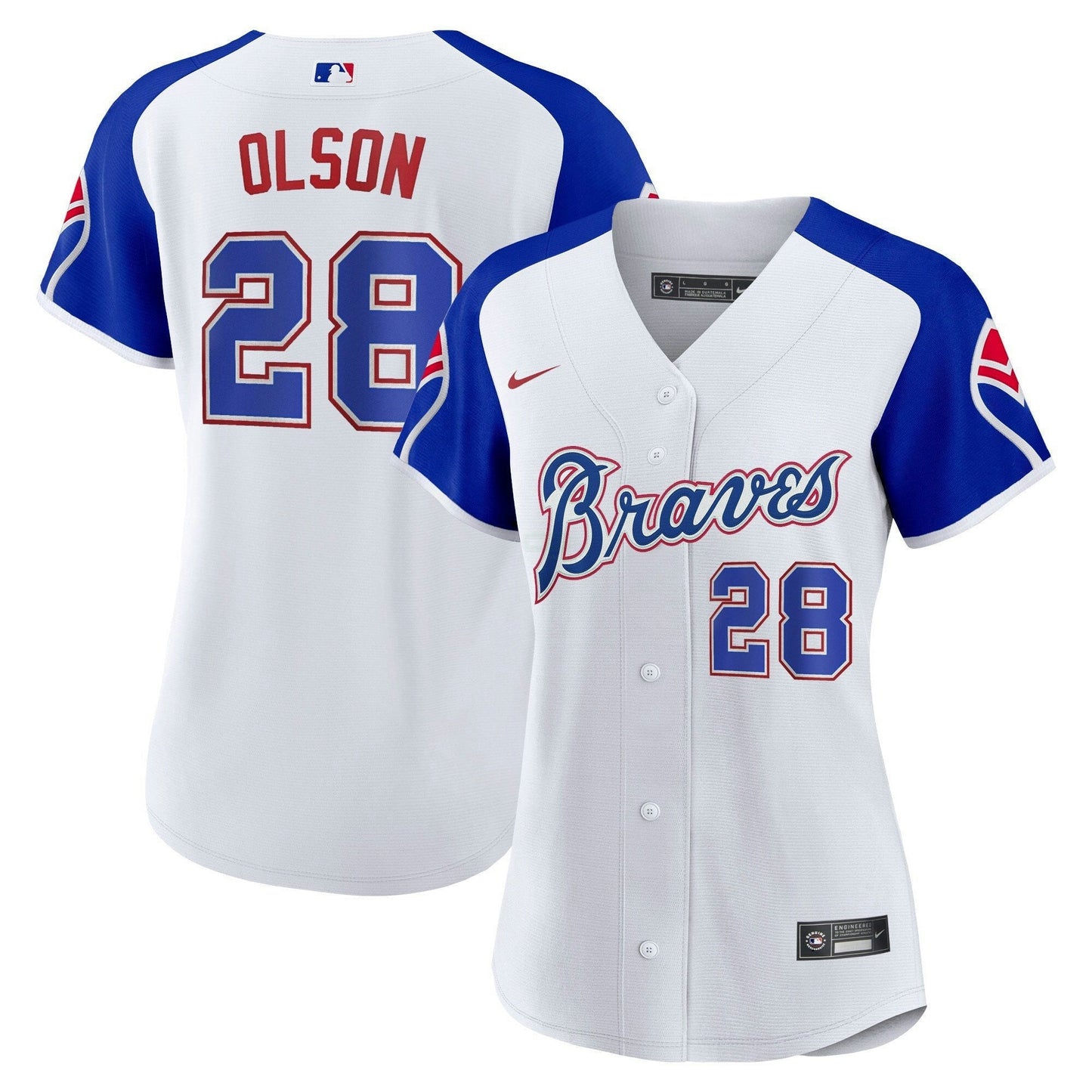 Camisa MLB Women’s Atlanta Throwback 1974 – 1982 Jersey - 1974