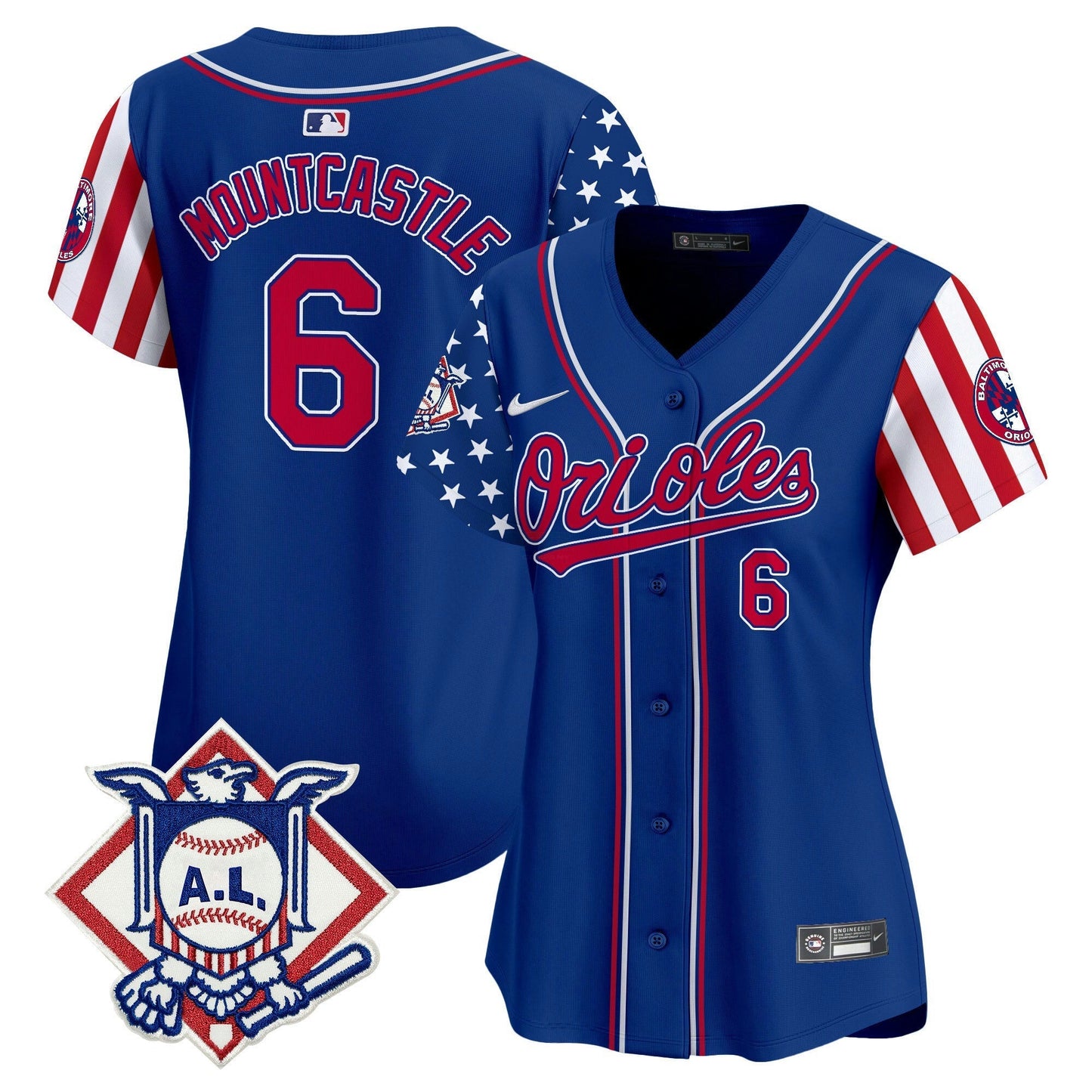 Camisa MLB Women’s Baltimore 2024 Fourth of July Vapor Premier Limited Jersey