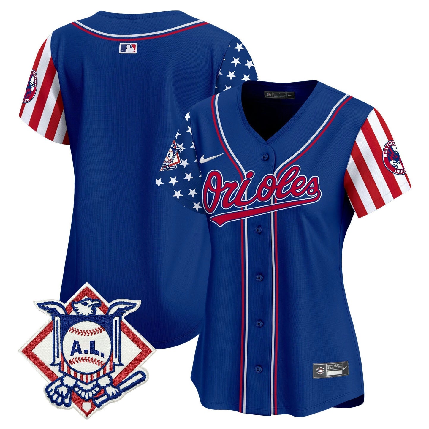 Camisa MLB Women’s Baltimore 2024 Fourth of July Vapor Premier Limited Jersey