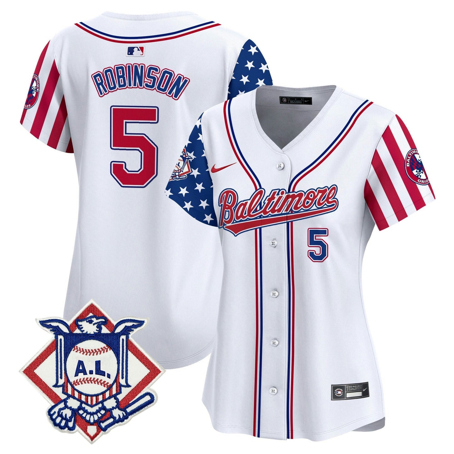 Camisa MLB Women’s Baltimore 2024 Fourth of July Vapor Premier Limited Jersey