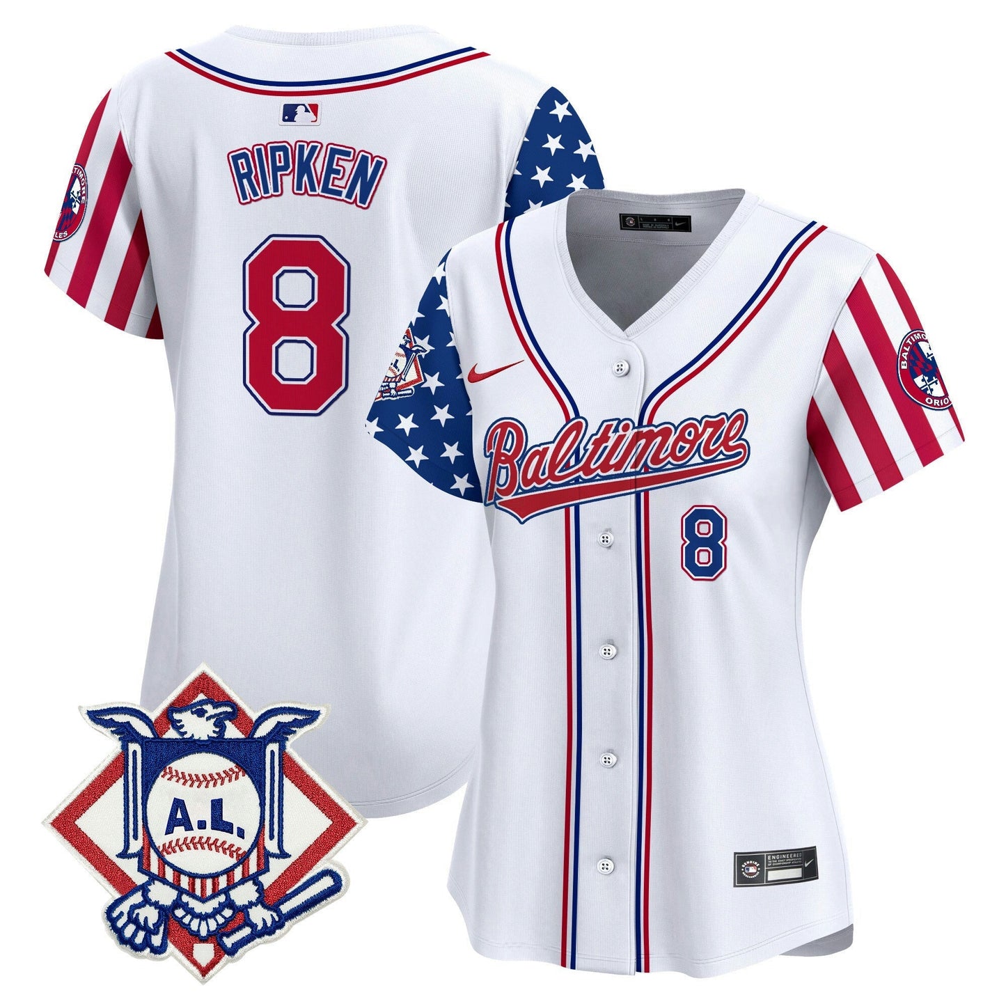 Camisa MLB Women’s Baltimore 2024 Fourth of July Vapor Premier Limited Jersey