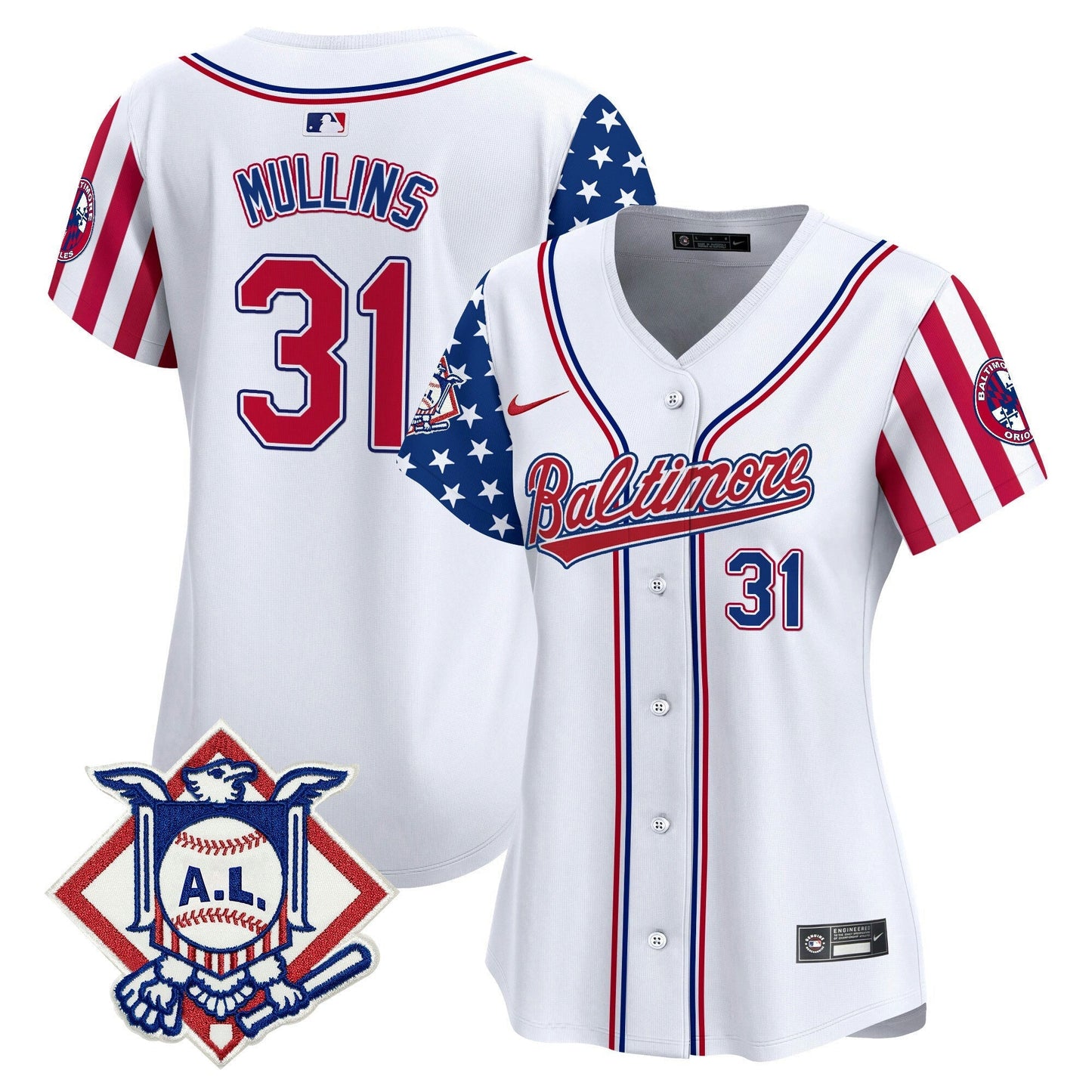 Camisa MLB Women’s Baltimore 2024 Fourth of July Vapor Premier Limited Jersey
