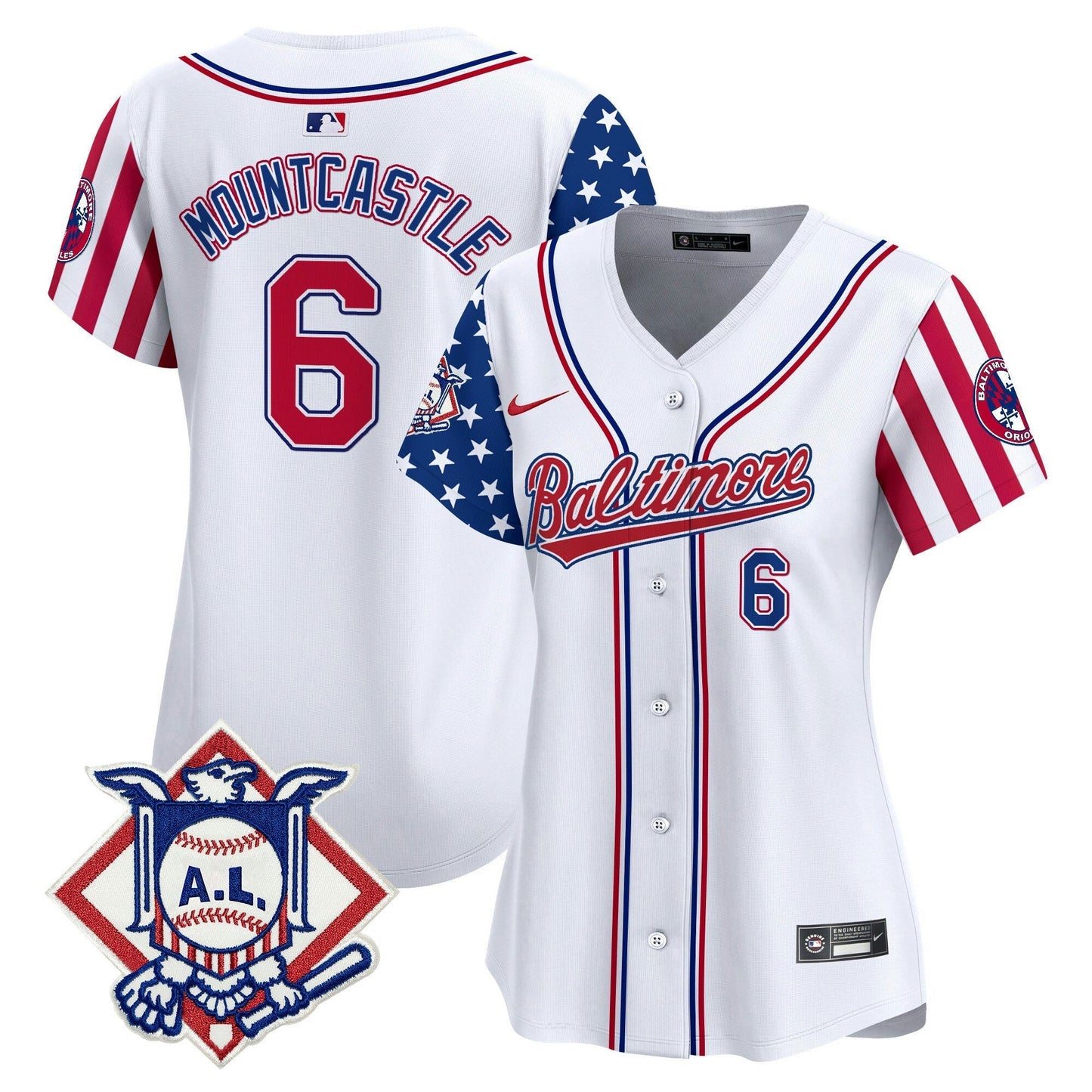 Camisa MLB Women’s Baltimore 2024 Fourth of July Vapor Premier Limited Jersey