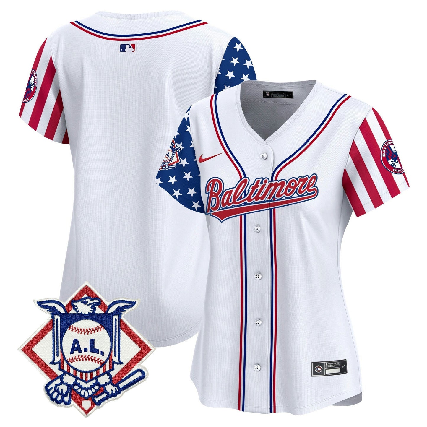 Camisa MLB Women’s Baltimore 2024 Fourth of July Vapor Premier Limited Jersey
