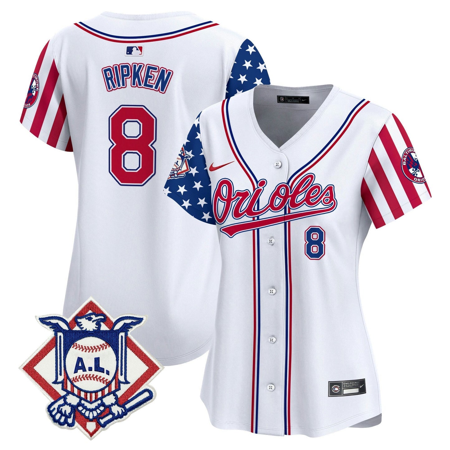 Camisa MLB Women’s Baltimore 2024 Fourth of July Vapor Premier Limited Jersey