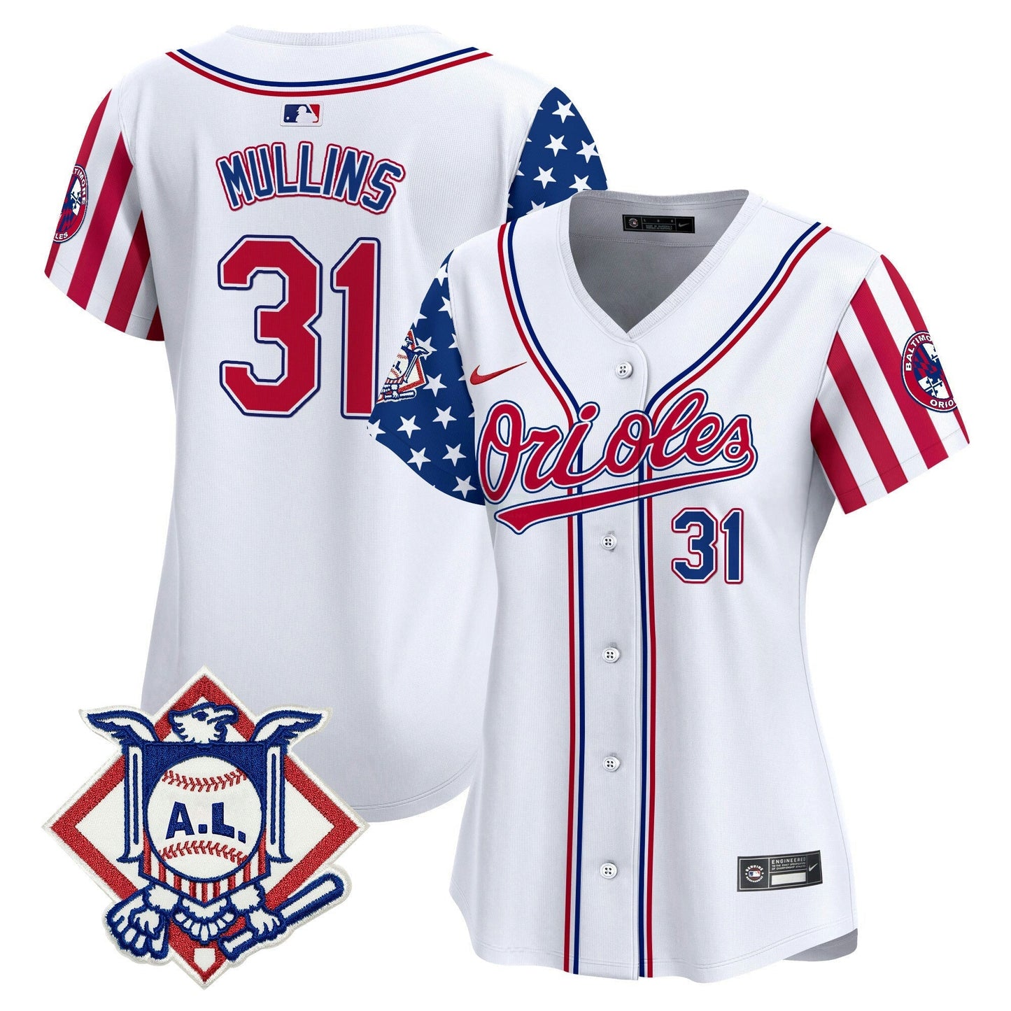 Camisa MLB Women’s Baltimore 2024 Fourth of July Vapor Premier Limited Jersey