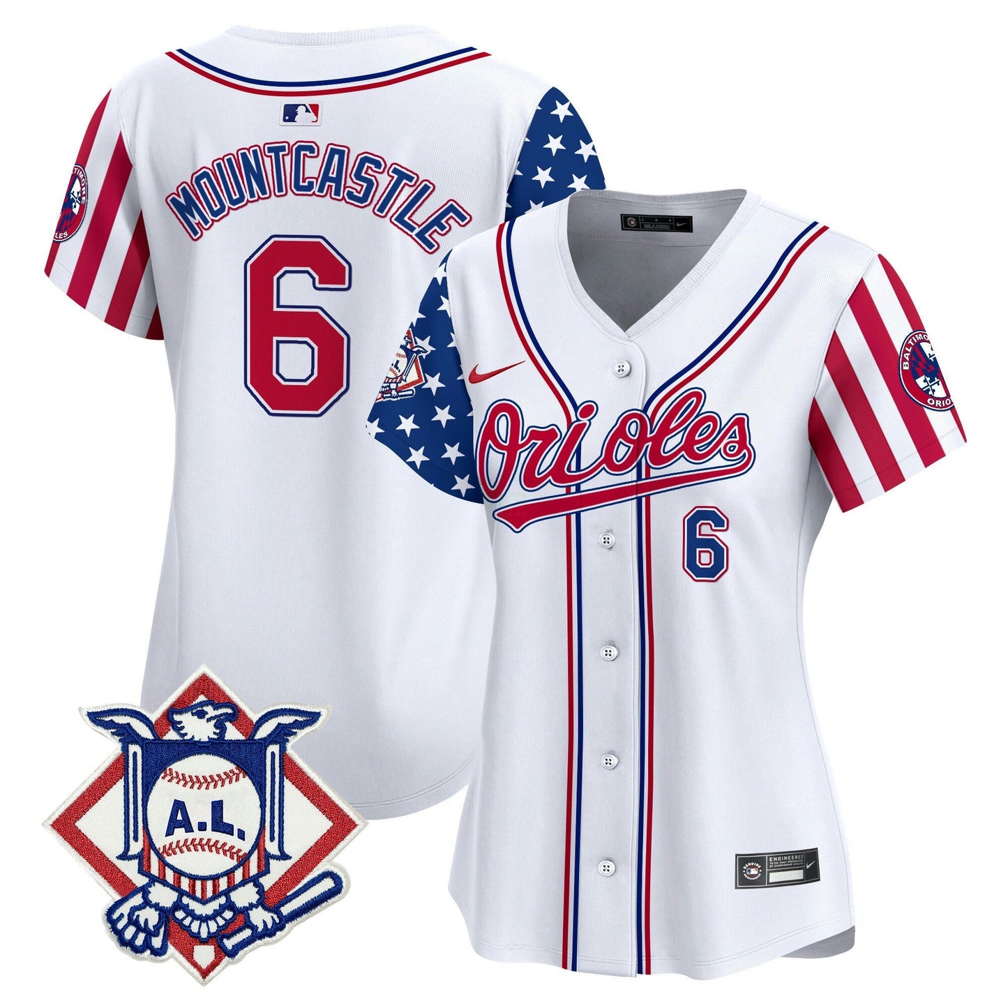 Camisa MLB Women’s Baltimore 2024 Fourth of July Vapor Premier Limited Jersey