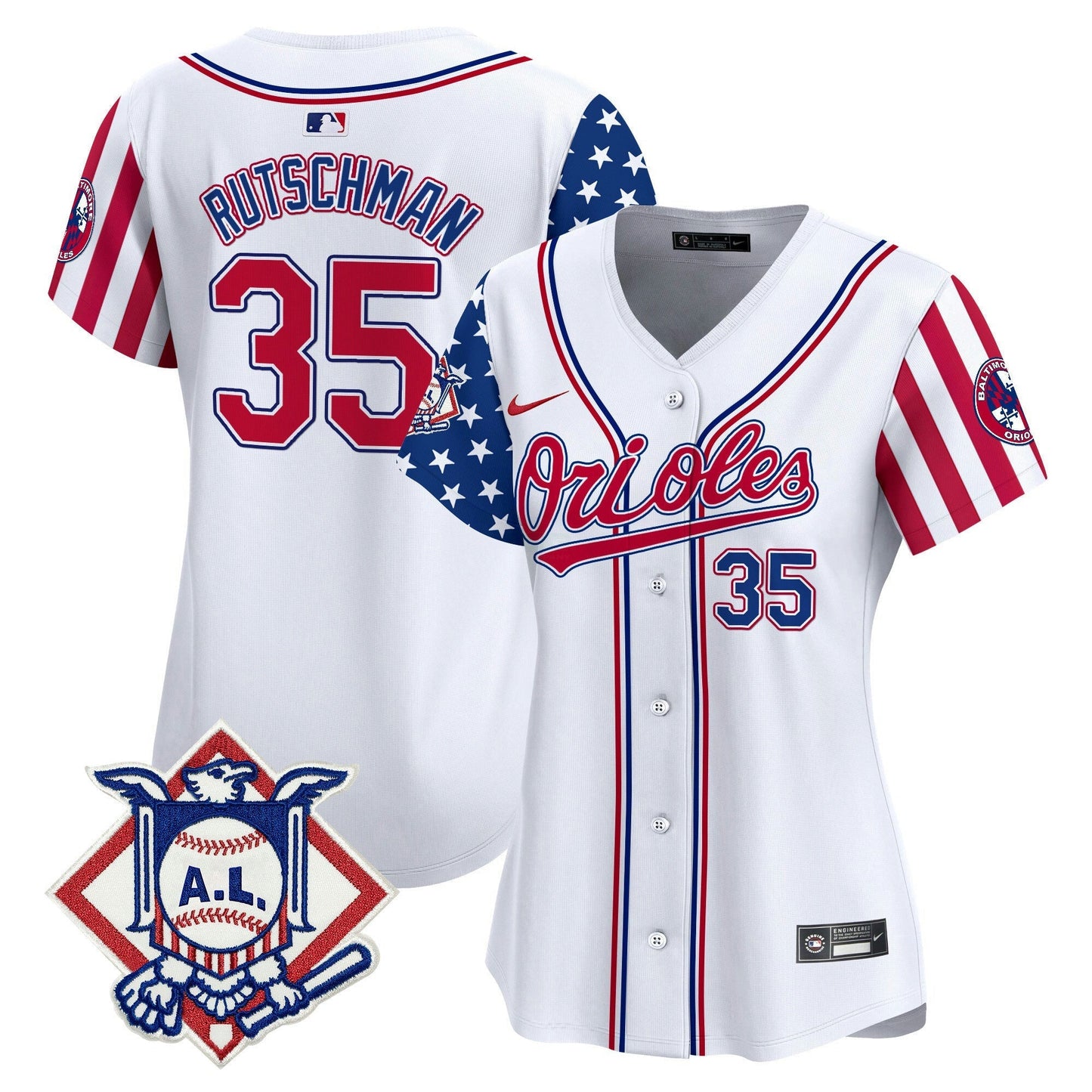 Camisa MLB Women’s Baltimore 2024 Fourth of July Vapor Premier Limited Jersey