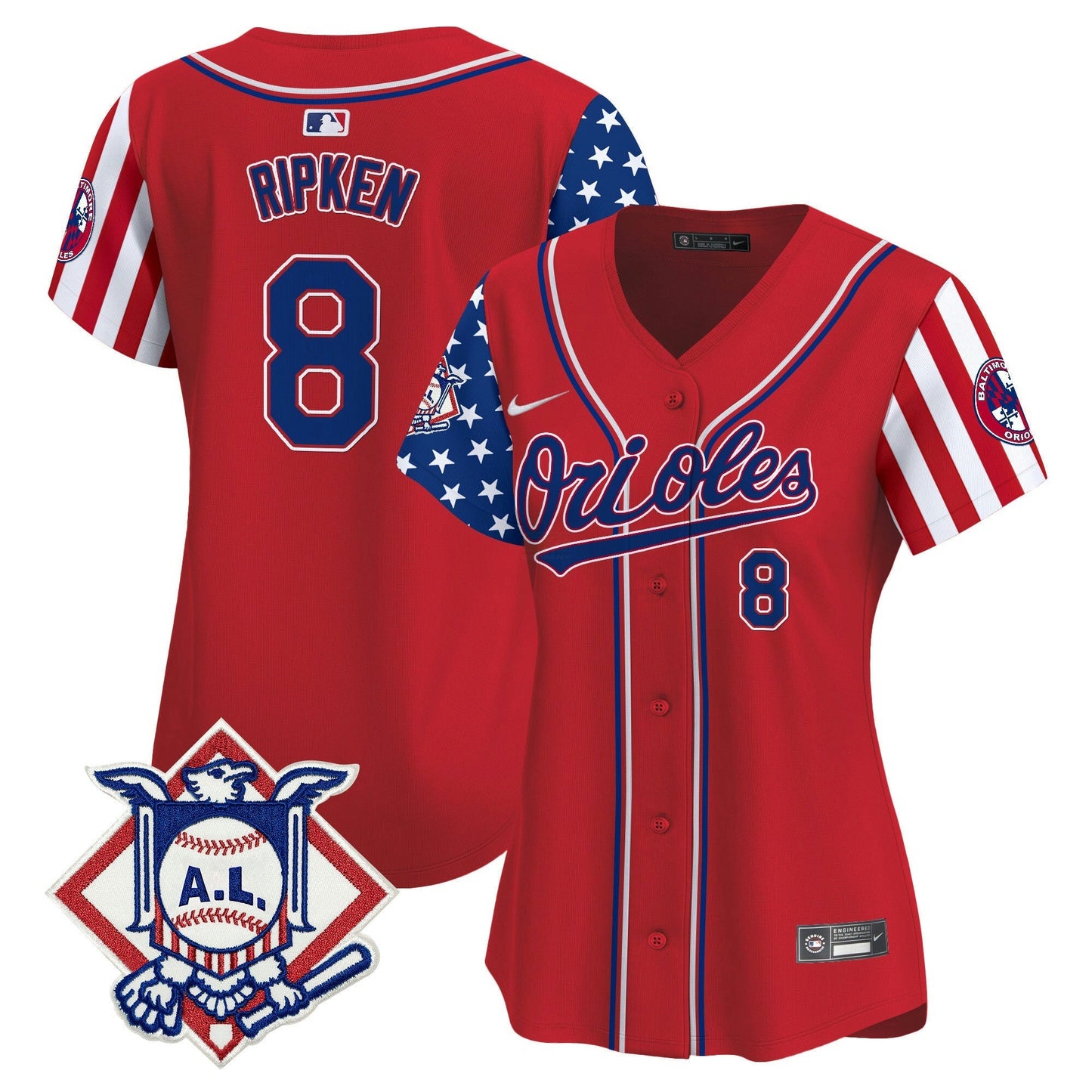 Camisa MLB Women’s Baltimore 2024 Fourth of July Vapor Premier Limited Jersey
