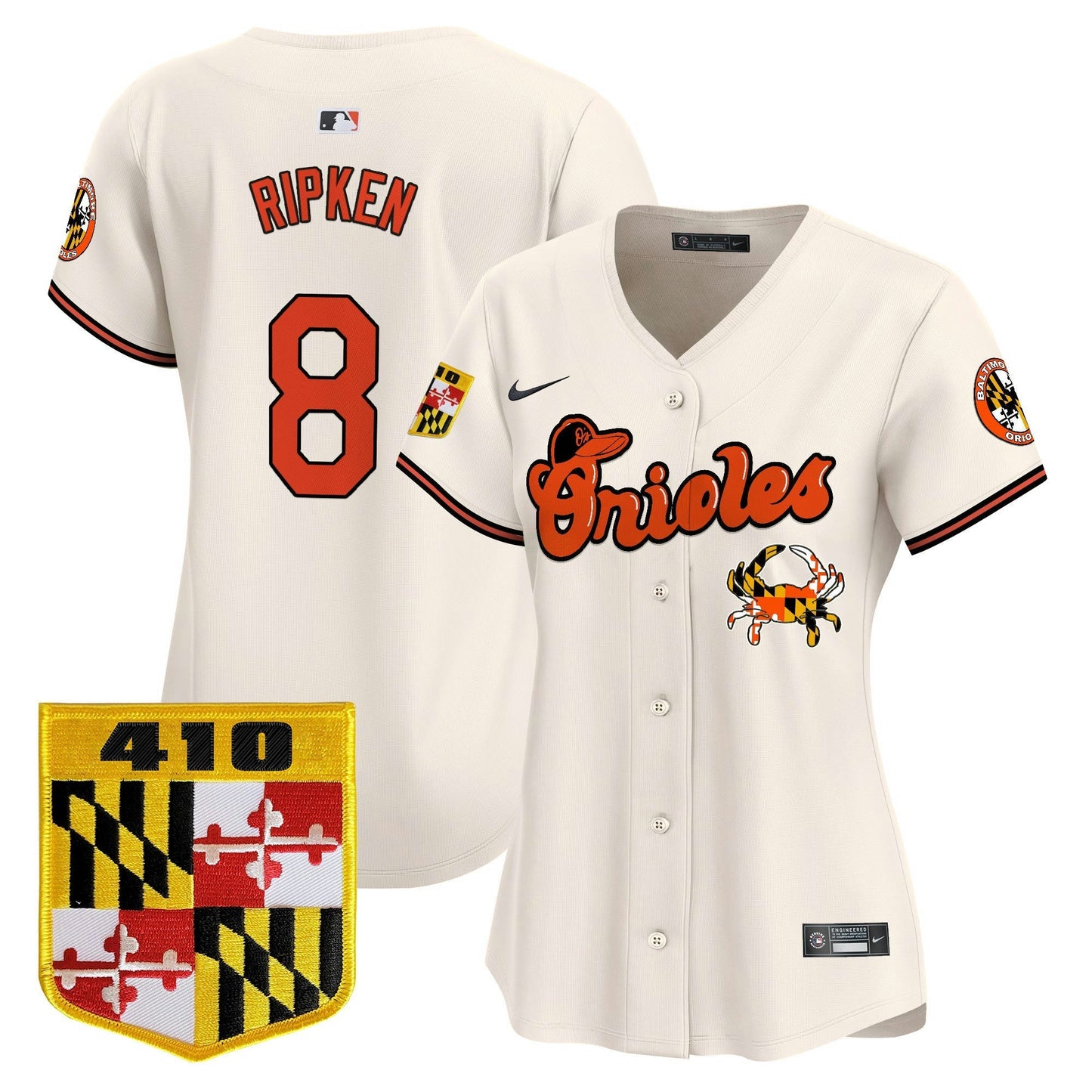 Camisa MLB Women’s Baltimore 410 & Chesapeake Crab Patch Vapor Premier Limited Jersey