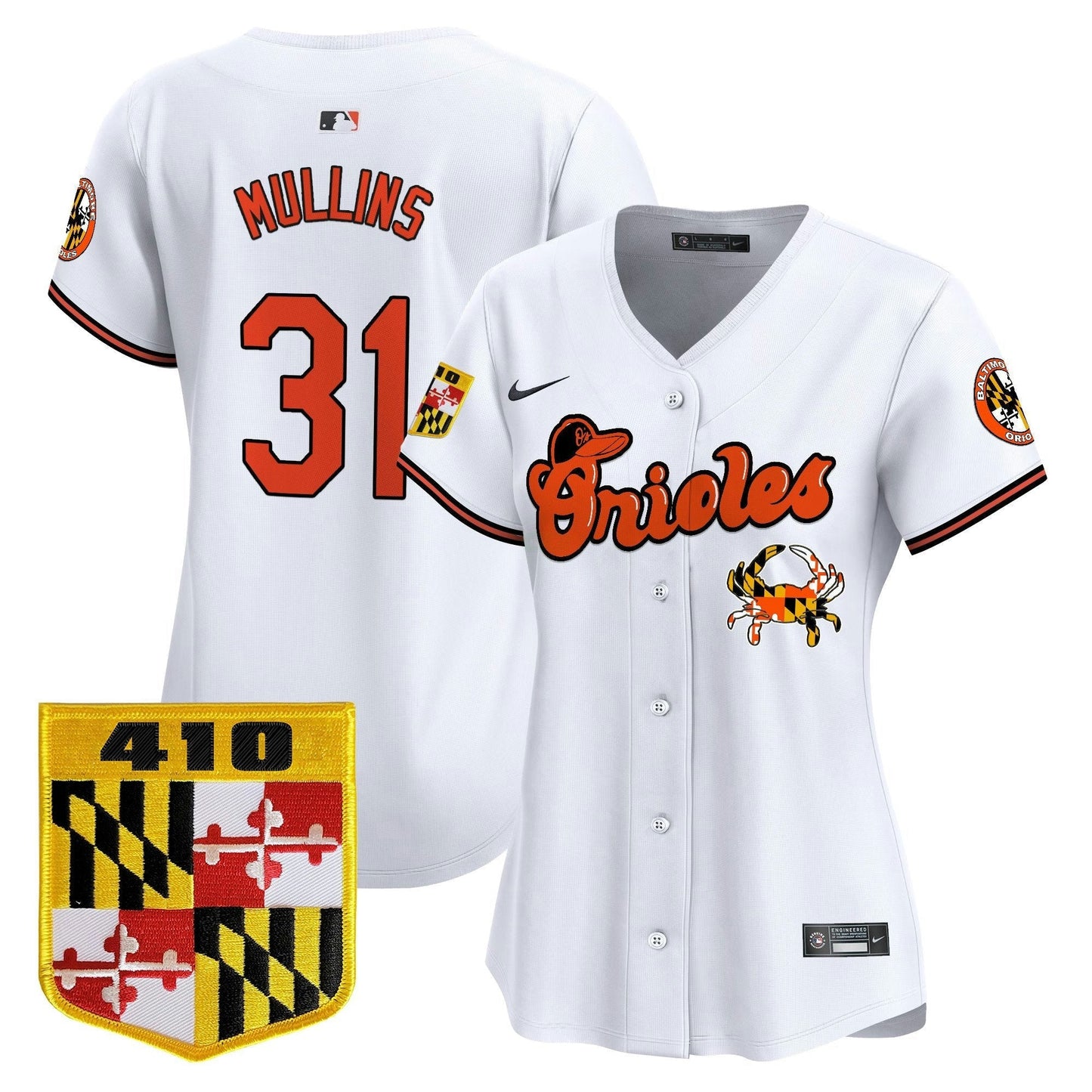 Camisa MLB Women’s Baltimore 410 & Chesapeake Crab Patch Vapor Premier Limited Jersey