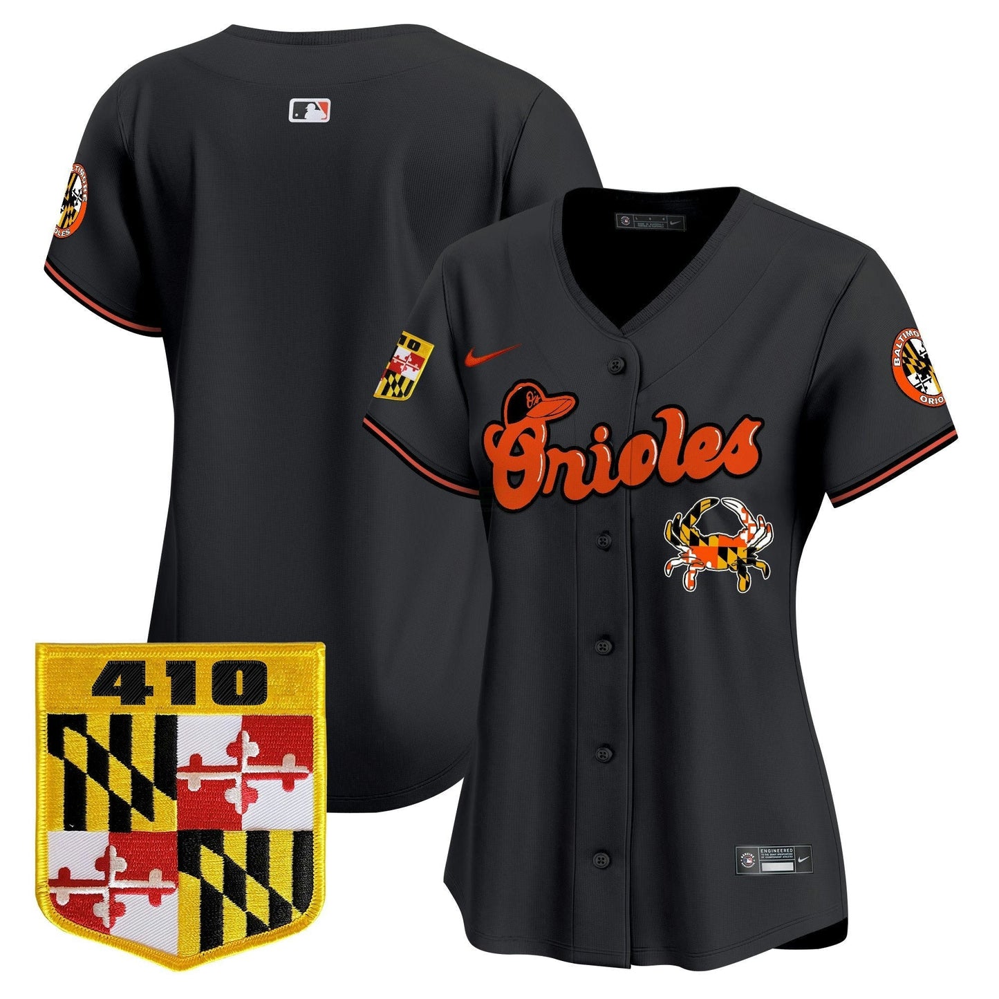 Camisa MLB Women’s Baltimore 410 & Chesapeake Crab Patch Vapor Premier Limited Jersey