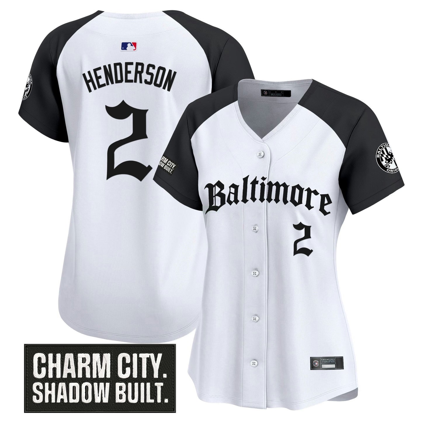 Camisa MLB Women’s Baltimore ‘Gothic Harbor Edition’ Vapor Premier Limited Jersey