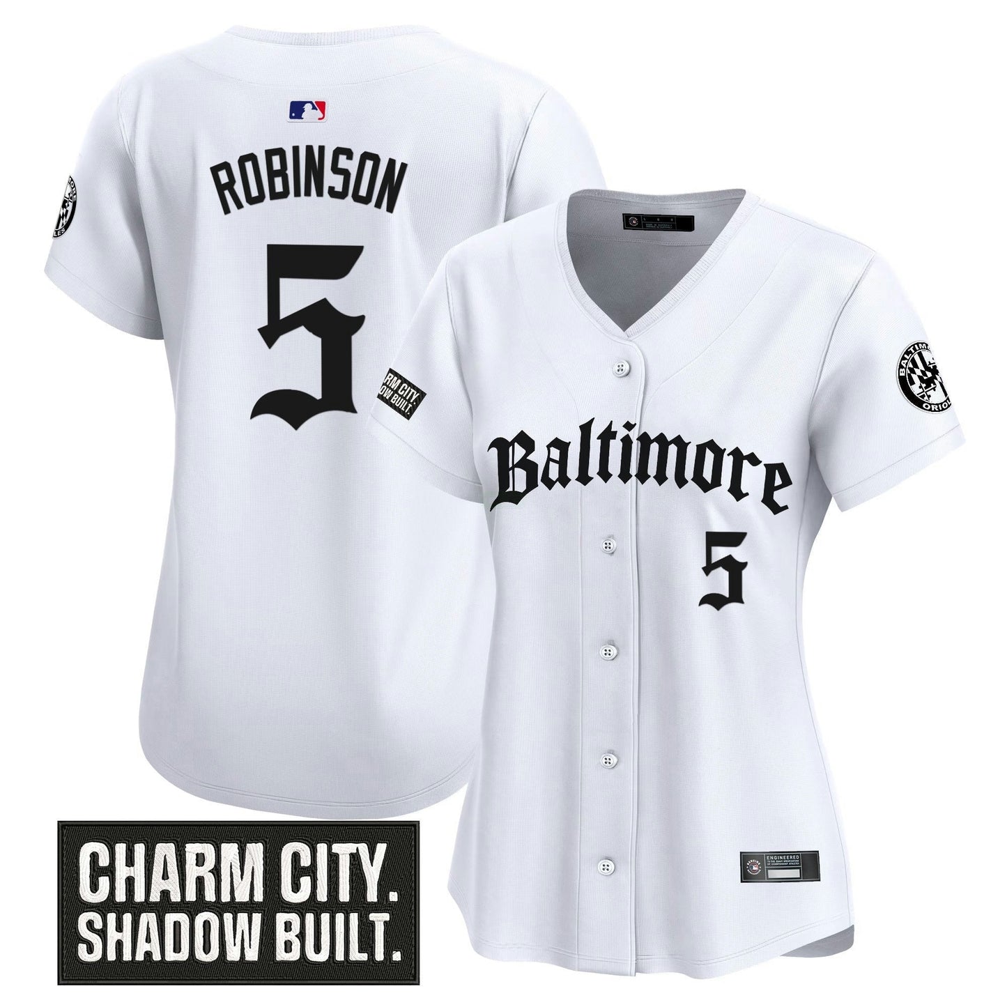 Camisa MLB Women’s Baltimore ‘Gothic Harbor Edition’ Vapor Premier Limited Jersey