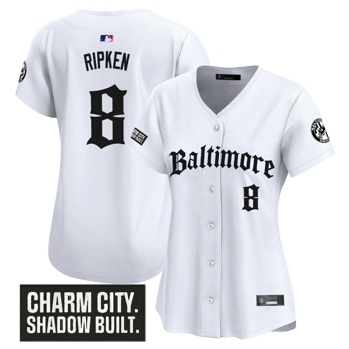 Camisa MLB Women’s Baltimore ‘Gothic Harbor Edition’ Vapor Premier Limited Jersey