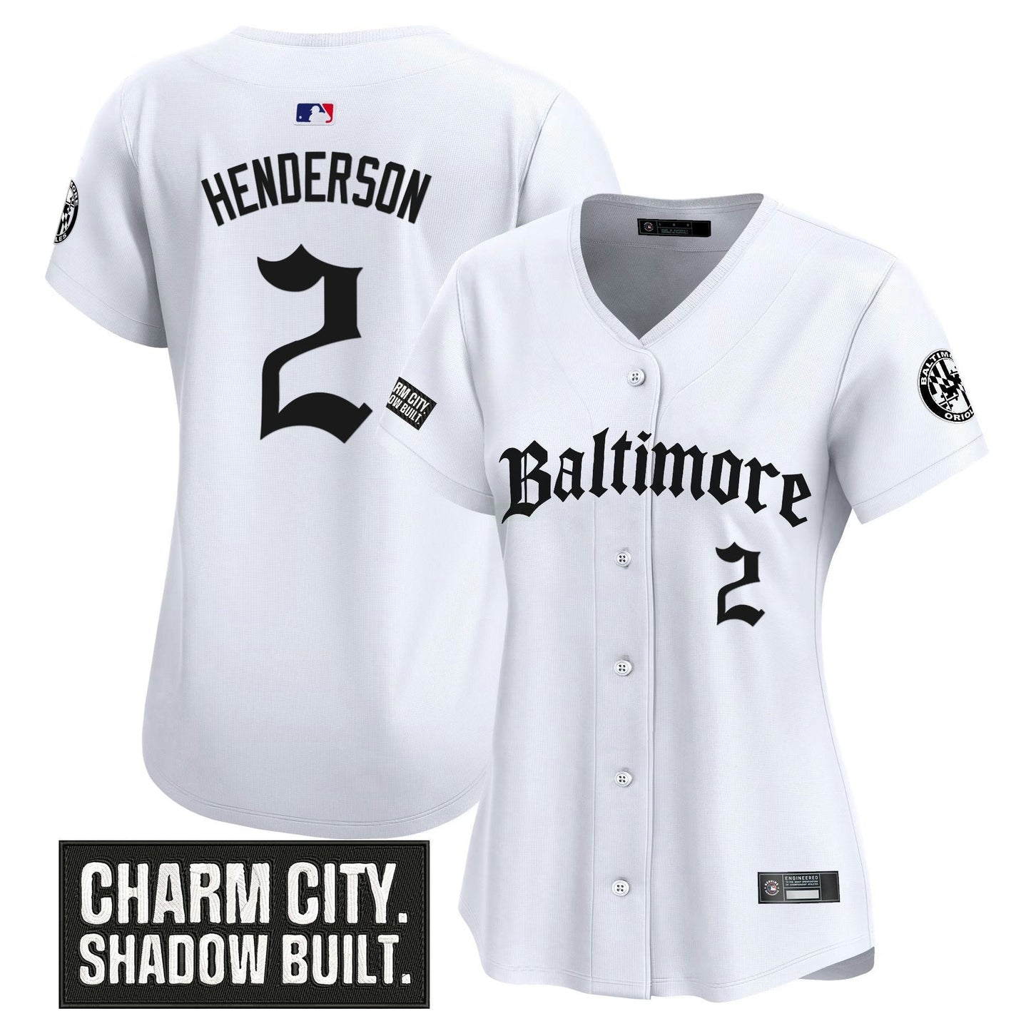Camisa MLB Women’s Baltimore ‘Gothic Harbor Edition’ Vapor Premier Limited Jersey