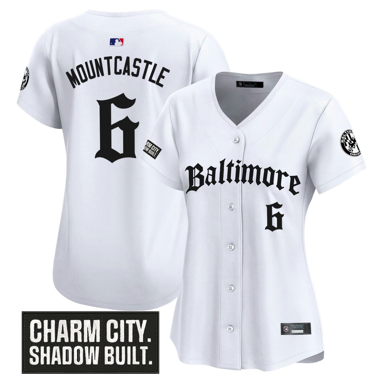Camisa MLB Women’s Baltimore ‘Gothic Harbor Edition’ Vapor Premier Limited Jersey