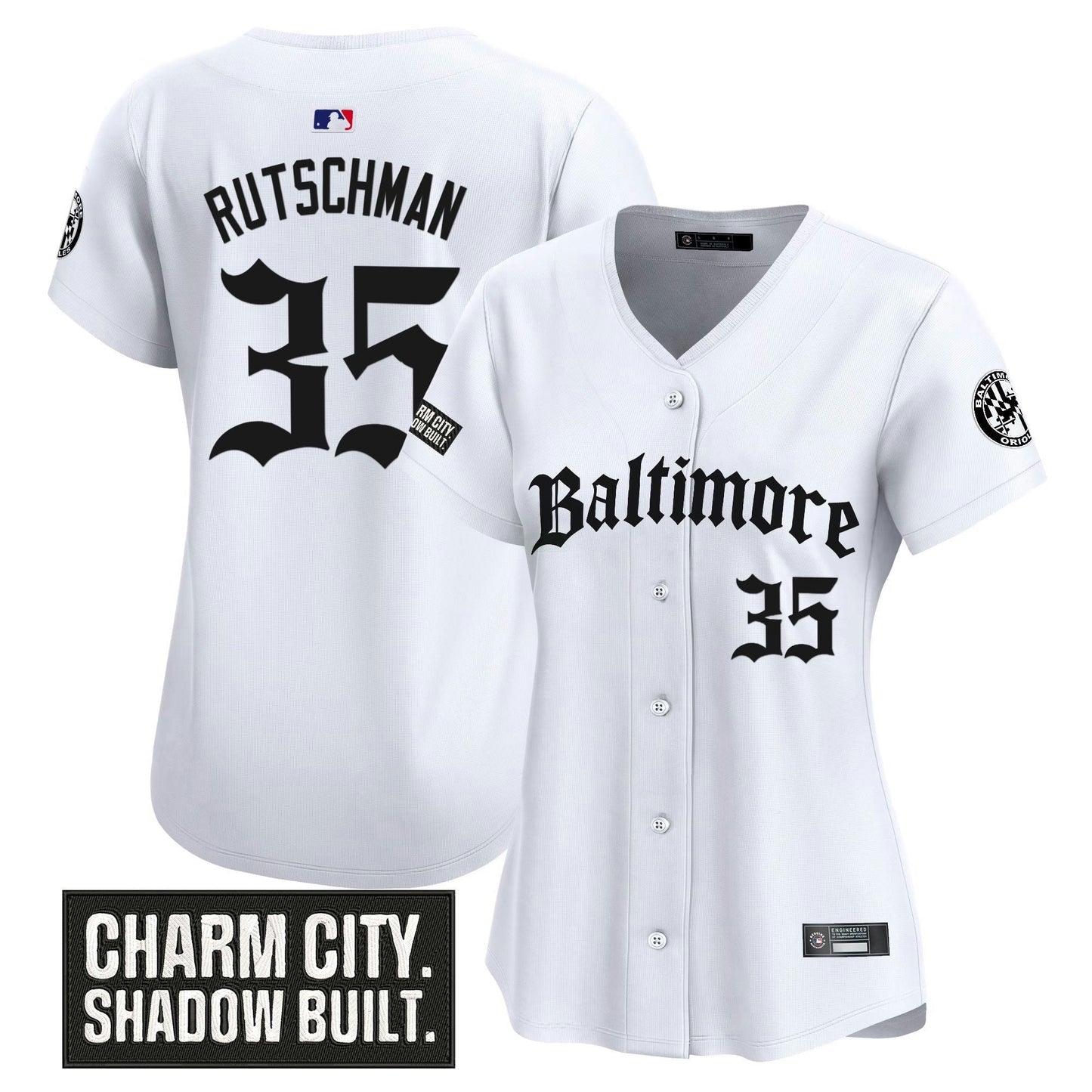 Camisa MLB Women’s Baltimore ‘Gothic Harbor Edition’ Vapor Premier Limited Jersey