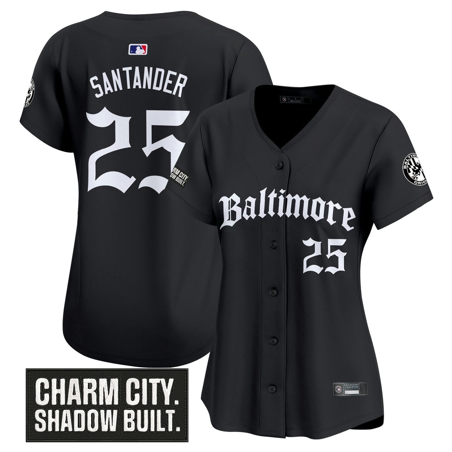 Camisa MLB Women’s Baltimore ‘Gothic Harbor Edition’ Vapor Premier Limited Jersey