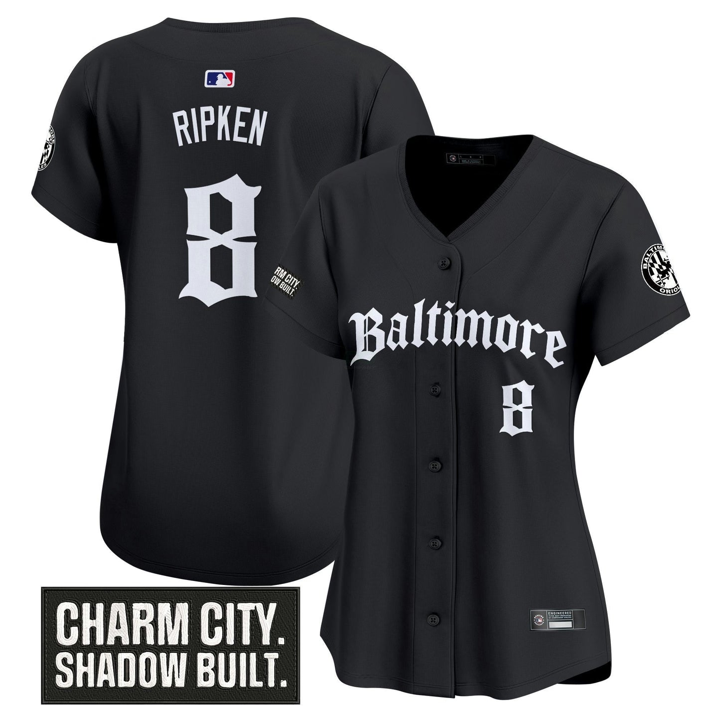 Camisa MLB Women’s Baltimore ‘Gothic Harbor Edition’ Vapor Premier Limited Jersey