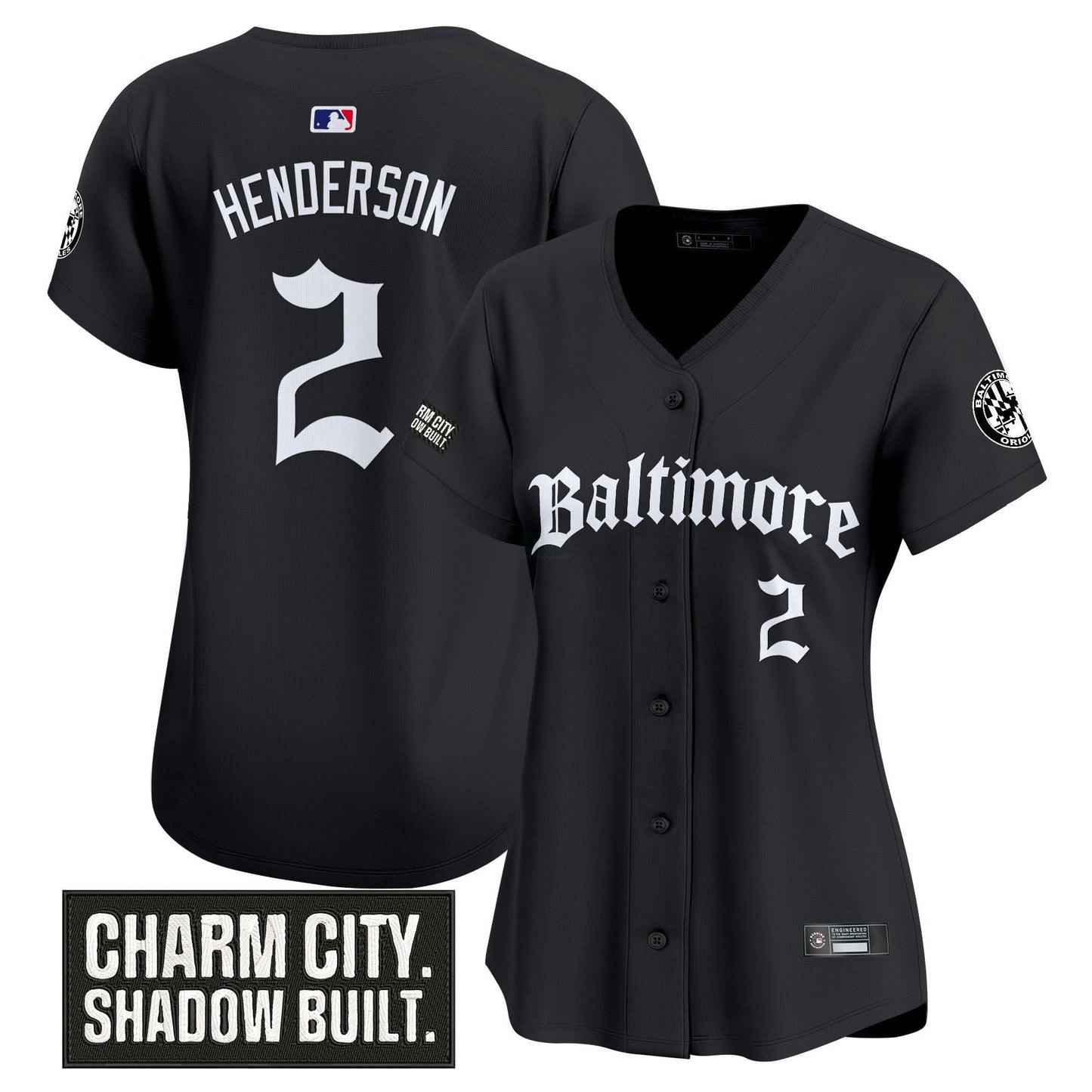 Camisa MLB Women’s Baltimore ‘Gothic Harbor Edition’ Vapor Premier Limited Jersey