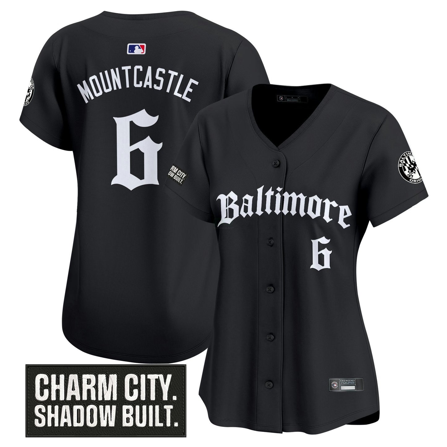 Camisa MLB Women’s Baltimore ‘Gothic Harbor Edition’ Vapor Premier Limited Jersey