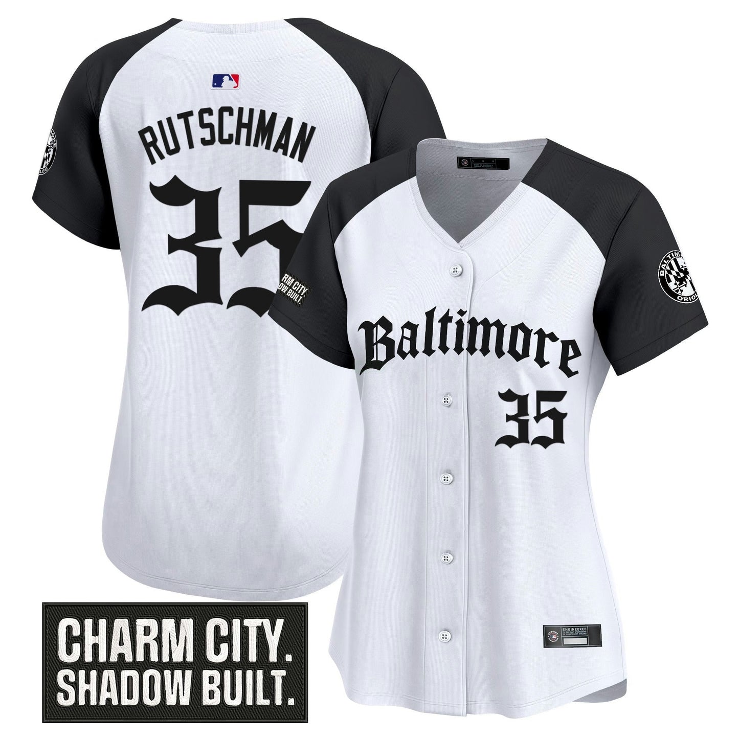 Camisa MLB Women’s Baltimore ‘Gothic Harbor Edition’ Vapor Premier Limited Jersey