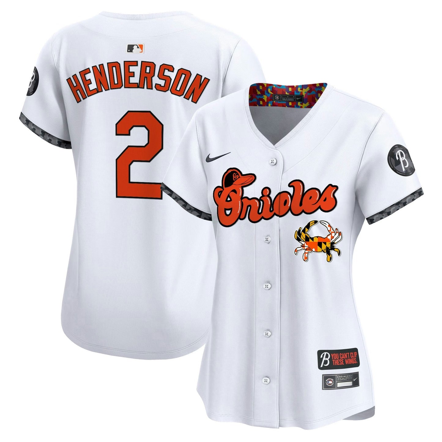 Camisa MLB Women’s Baltimore Maryland Blue Crab Vapor Premier Limited Jersey