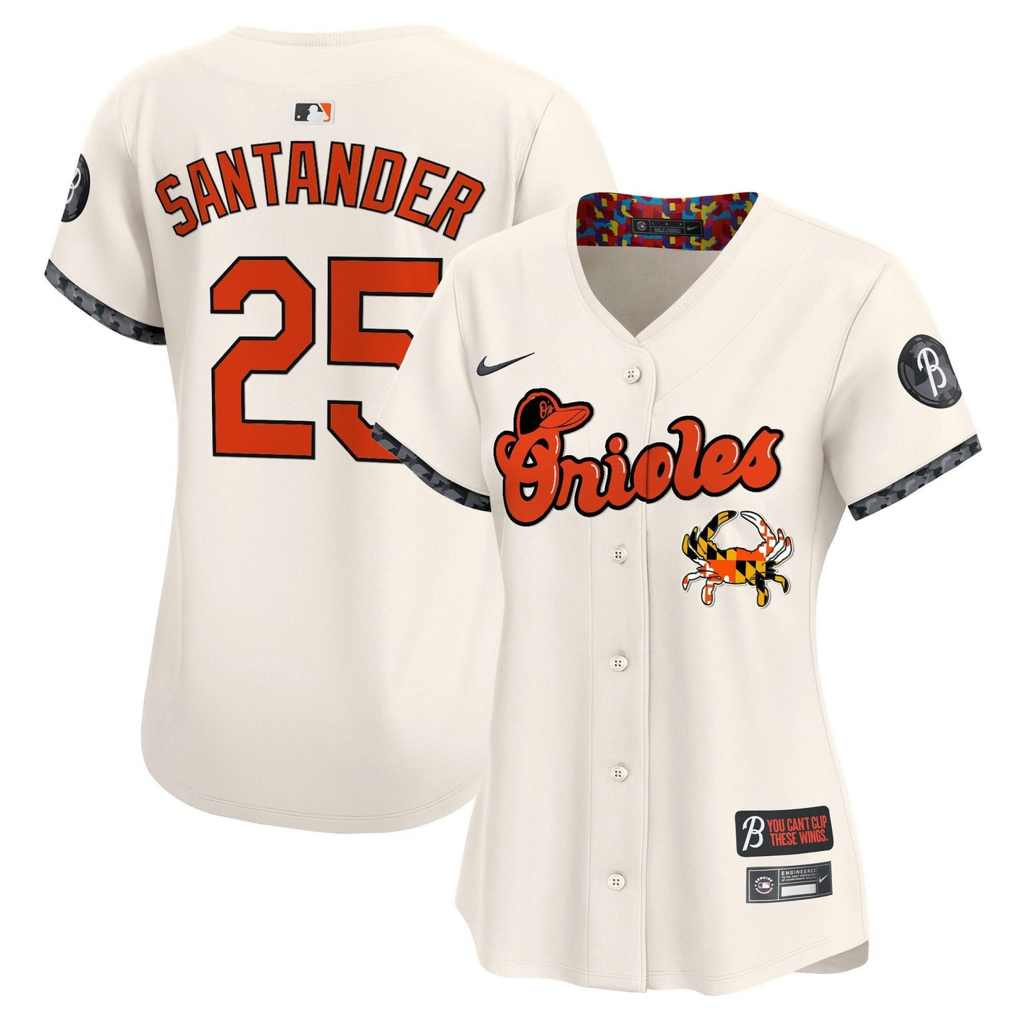 Camisa MLB Women’s Baltimore Maryland Blue Crab Vapor Premier Limited Jersey