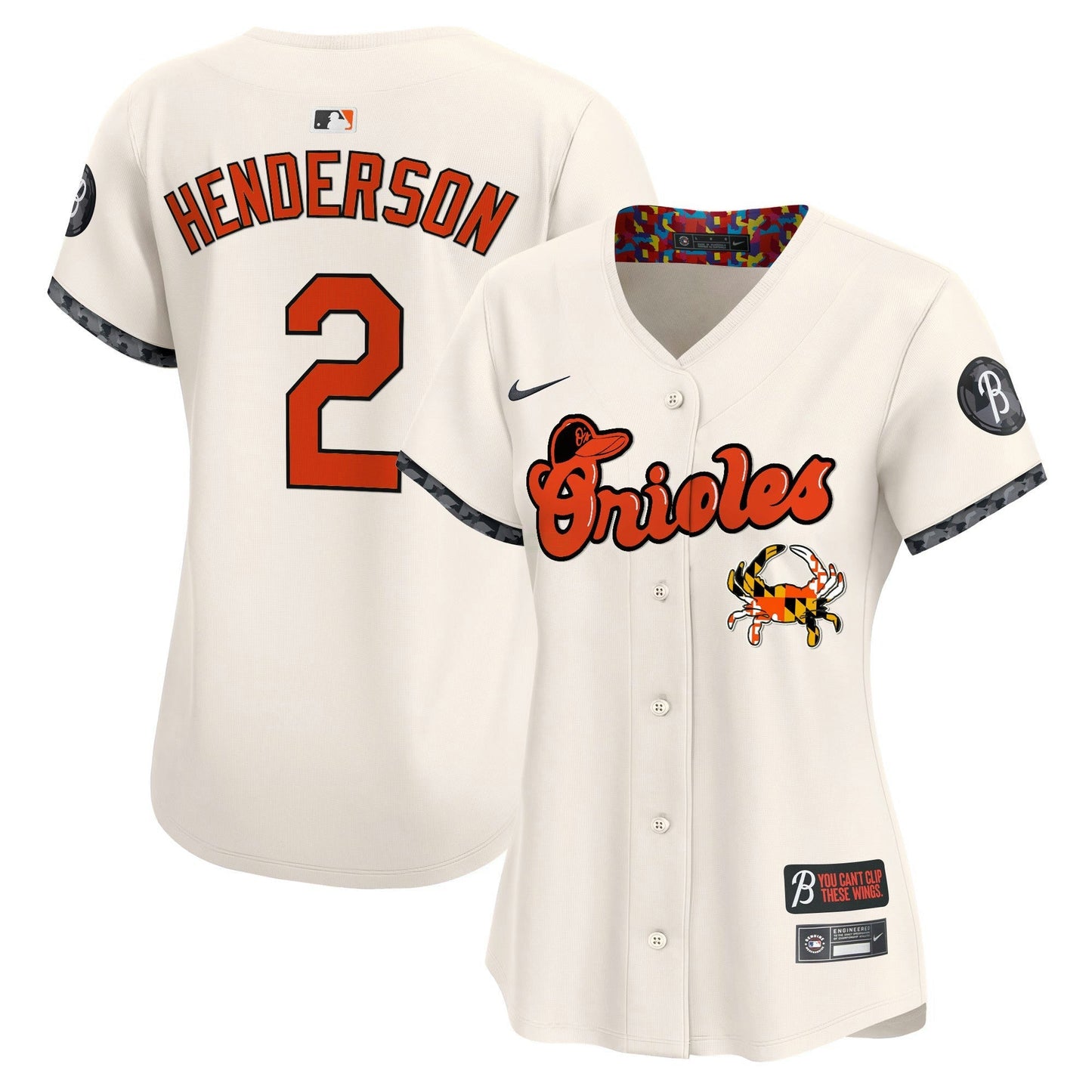 Camisa MLB Women’s Baltimore Maryland Blue Crab Vapor Premier Limited Jersey