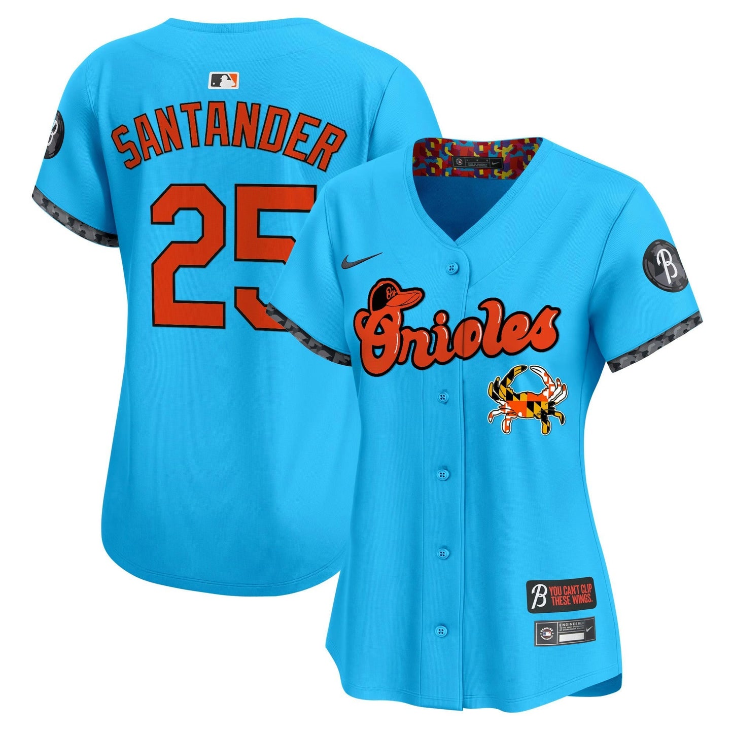 Camisa MLB Women’s Baltimore Maryland Blue Crab Vapor Premier Limited Jersey