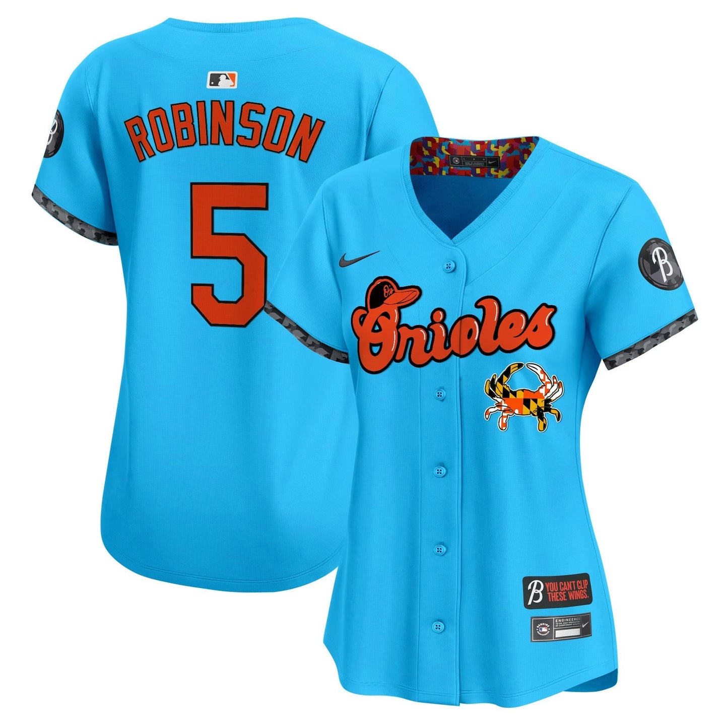 Camisa MLB Women’s Baltimore Maryland Blue Crab Vapor Premier Limited Jersey