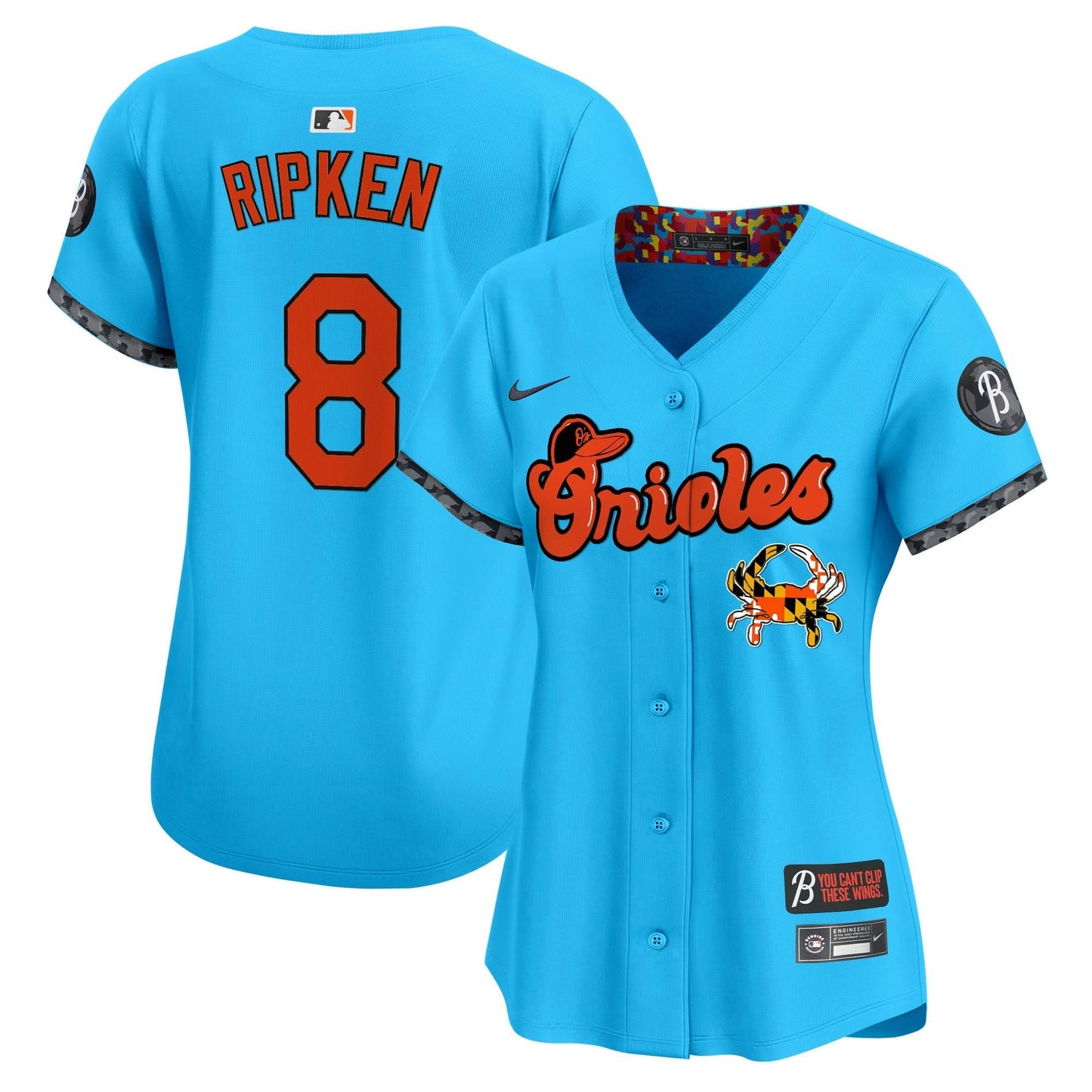 Camisa MLB Women’s Baltimore Maryland Blue Crab Vapor Premier Limited Jersey