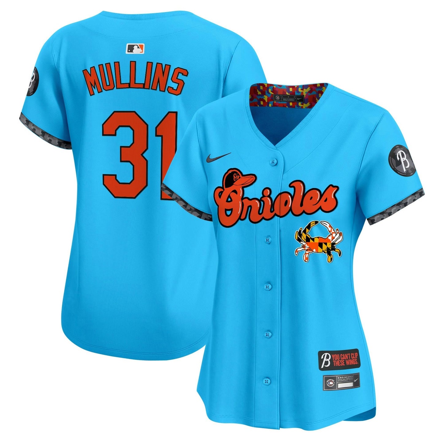 Camisa MLB Women’s Baltimore Maryland Blue Crab Vapor Premier Limited Jersey