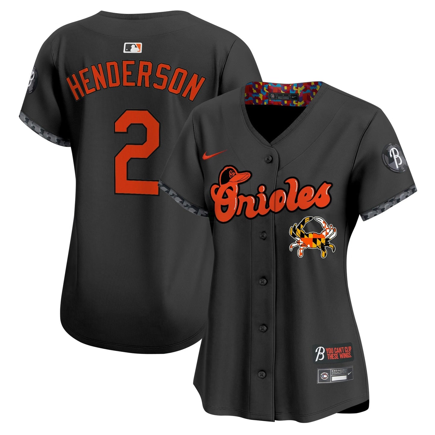 Camisa MLB Women’s Baltimore Maryland Blue Crab Vapor Premier Limited Jersey
