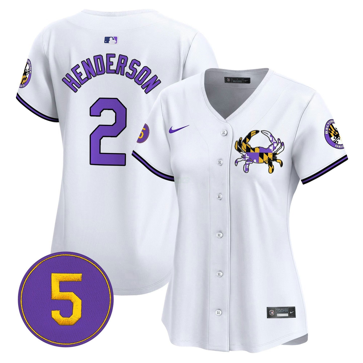 Camisa MLB Women’s Baltimore Purple Vapor Premier Limited Jersey