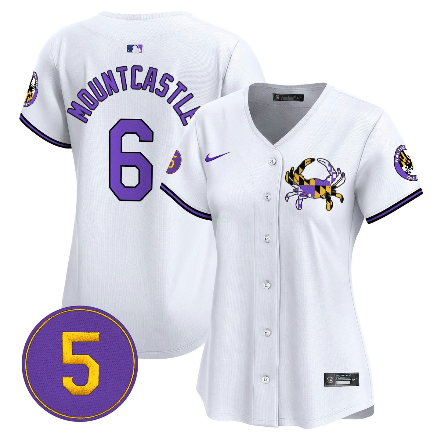 Camisa MLB Women’s Baltimore Purple Vapor Premier Limited Jersey