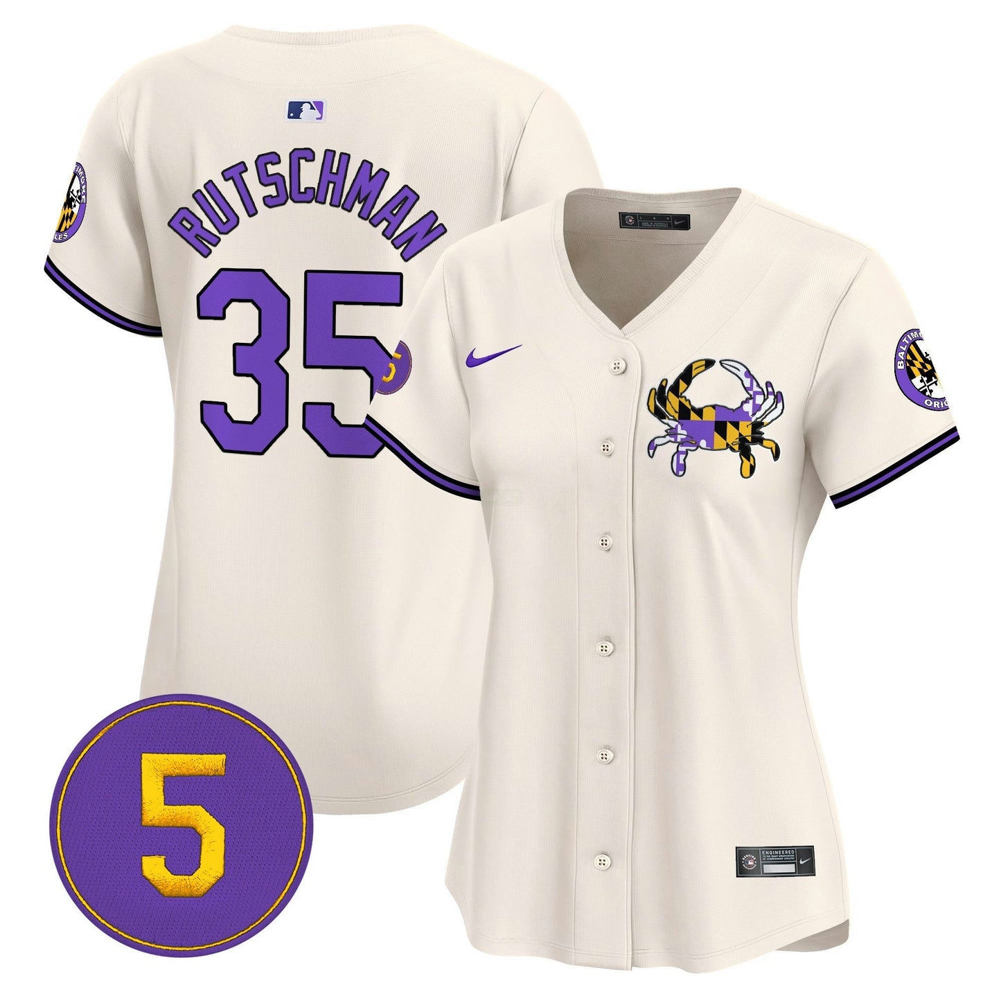 Camisa MLB Women’s Baltimore Purple Vapor Premier Limited Jersey