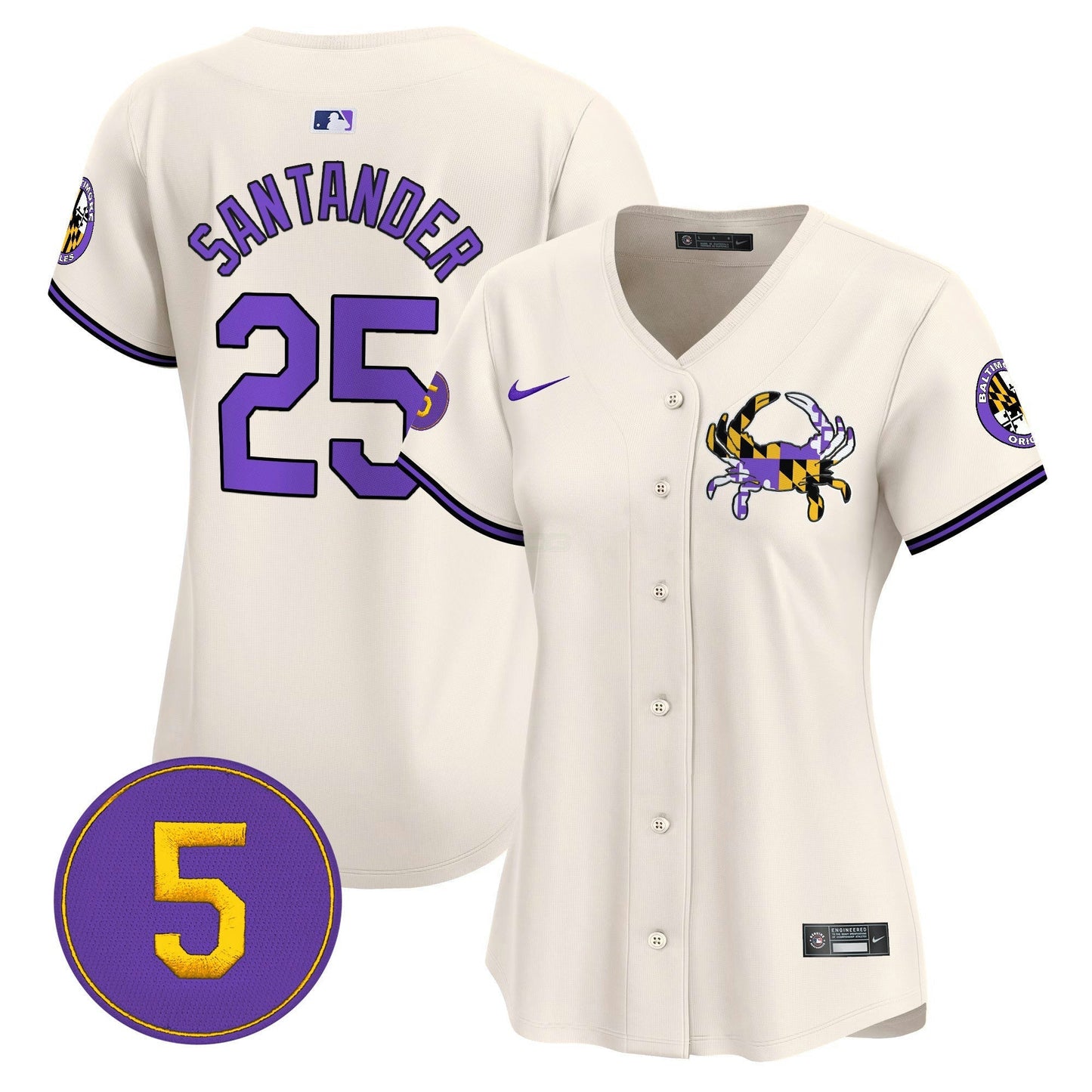 Camisa MLB Women’s Baltimore Purple Vapor Premier Limited Jersey