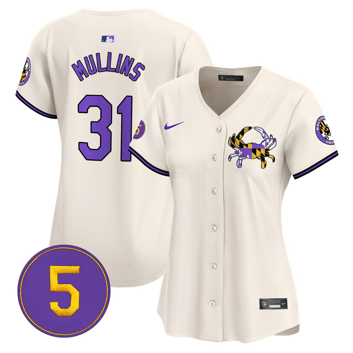 Camisa MLB Women’s Baltimore Purple Vapor Premier Limited Jersey