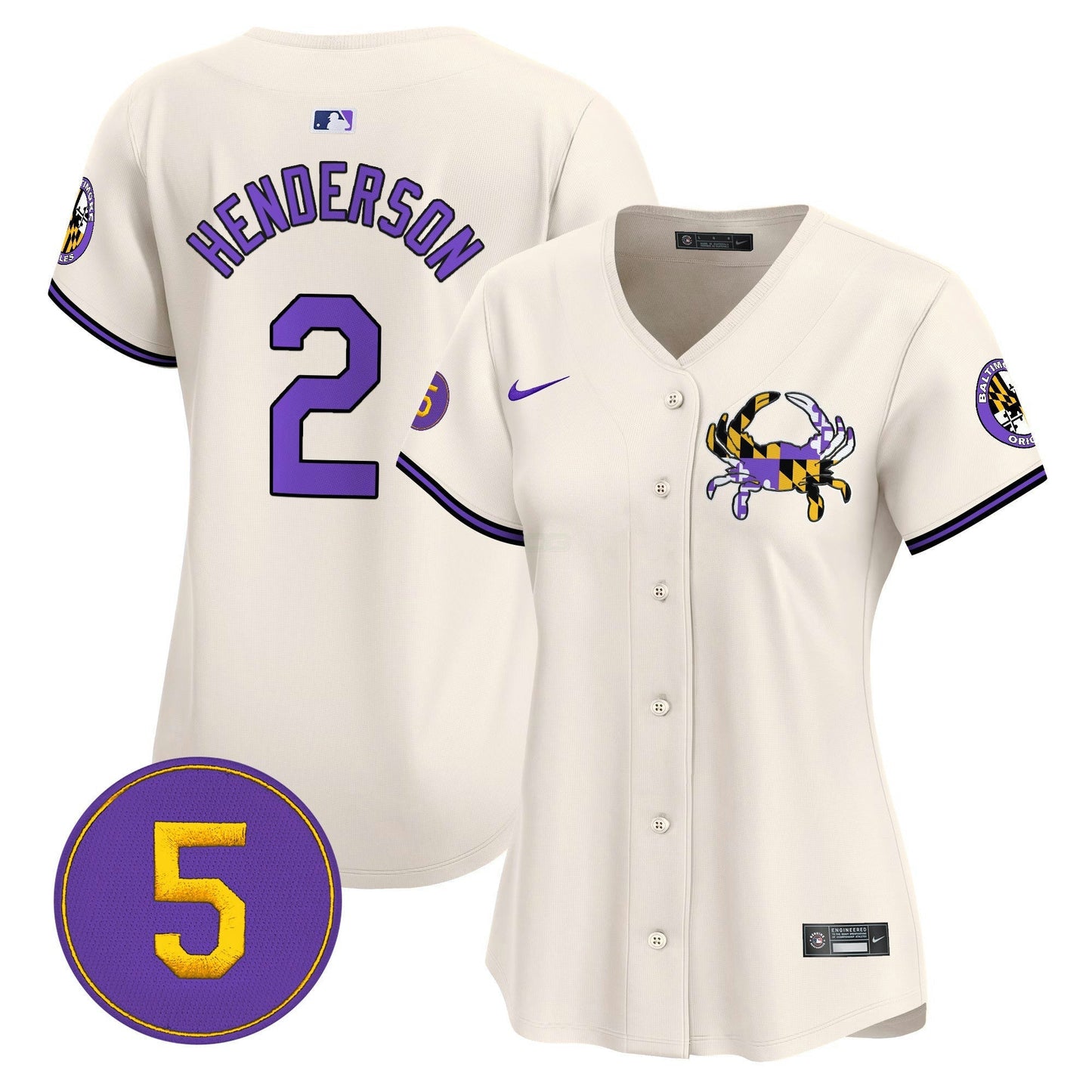 Camisa MLB Women’s Baltimore Purple Vapor Premier Limited Jersey