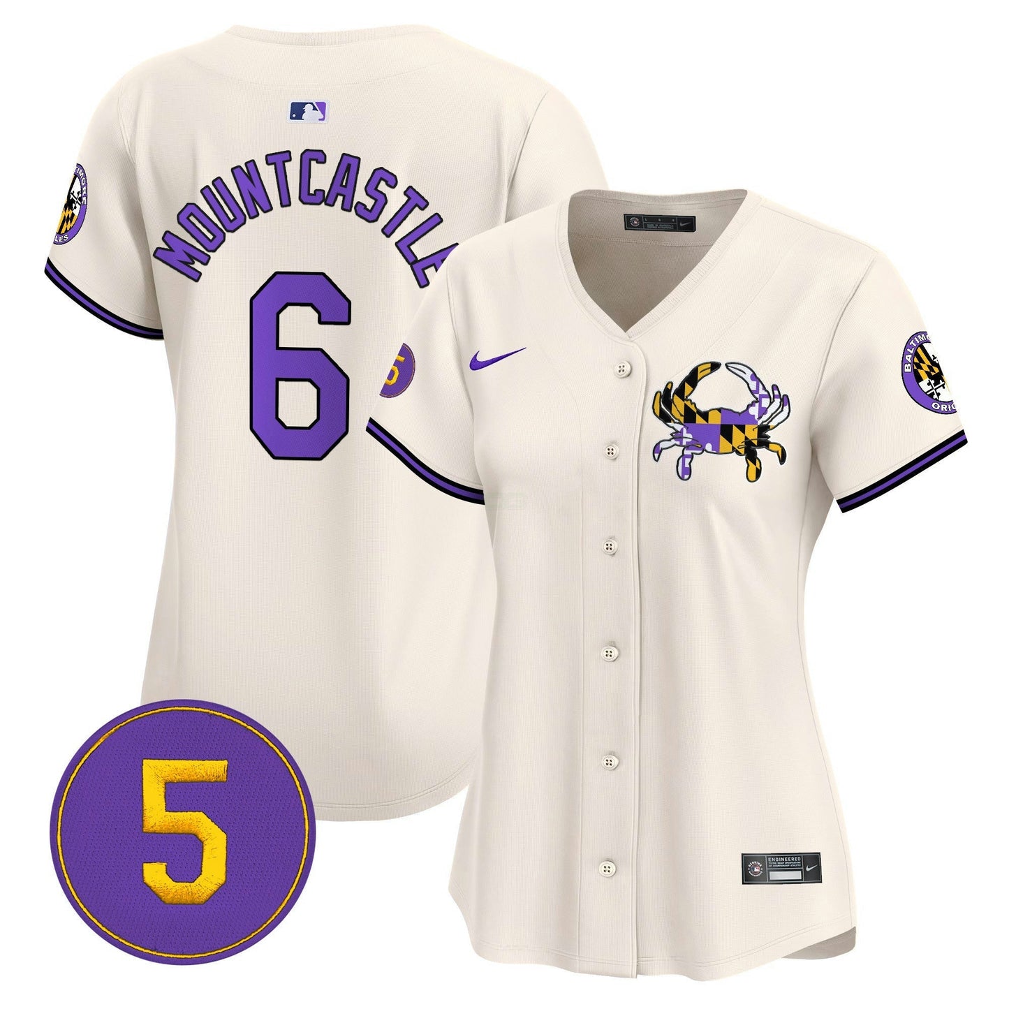 Camisa MLB Women’s Baltimore Purple Vapor Premier Limited Jersey