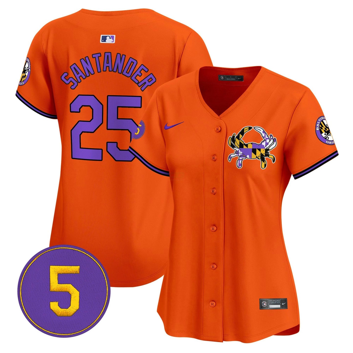 Camisa MLB Women’s Baltimore Purple Vapor Premier Limited Jersey